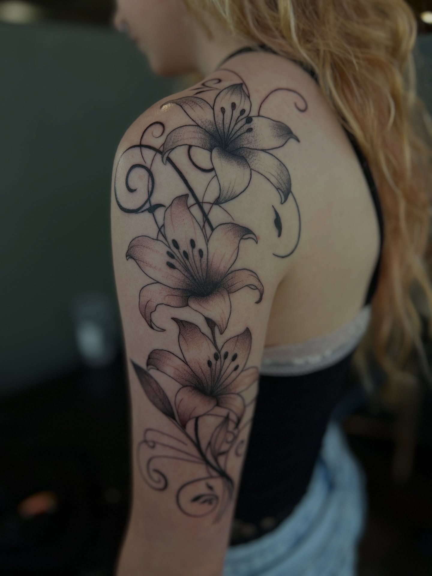 Tattoo by @loveyoutodeathtattoo — black_and_grey