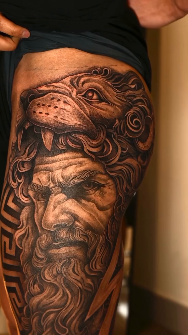 Tattoo by @guritattedyou — realism, black_and_grey