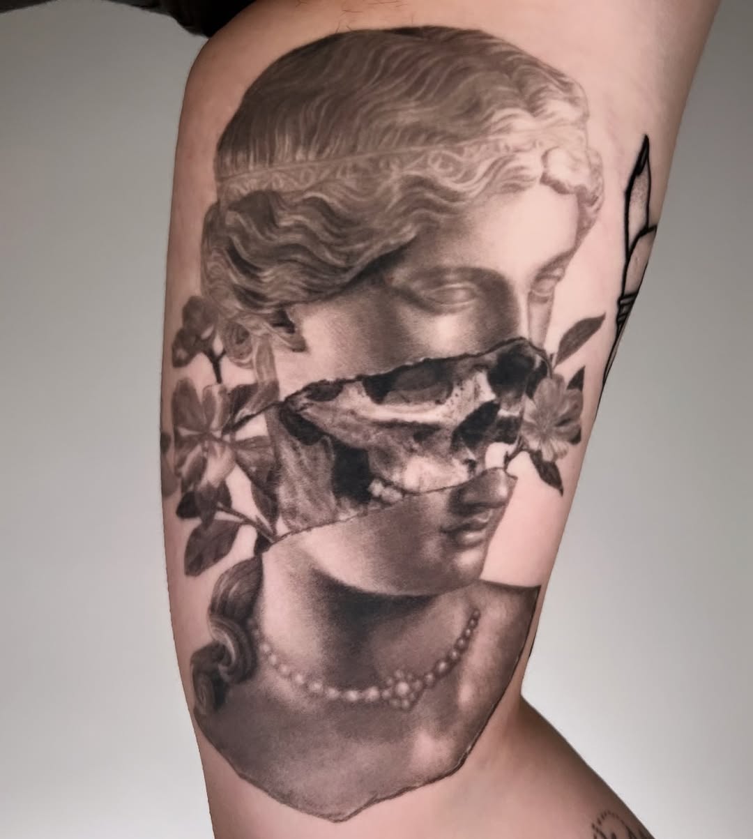 Tattoo by @zombiecattats — realism, dark_realism