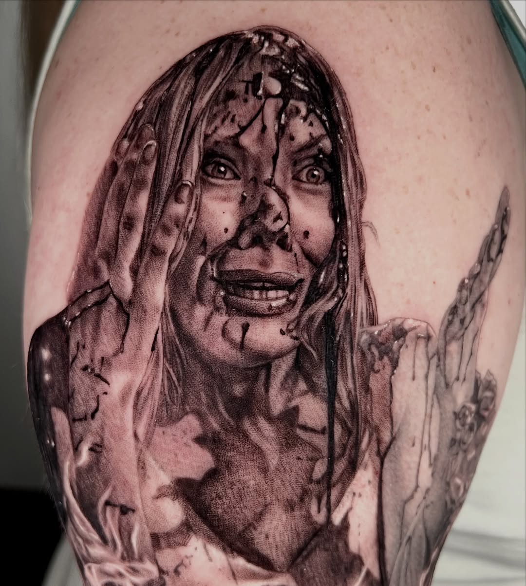 Tattoo by @zombiecattats — realism, dark_realism