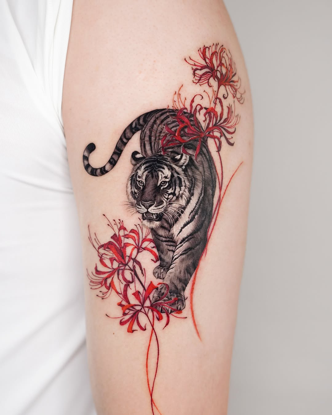 Tattoo by @tattooist_yun — realism, black_and_grey
