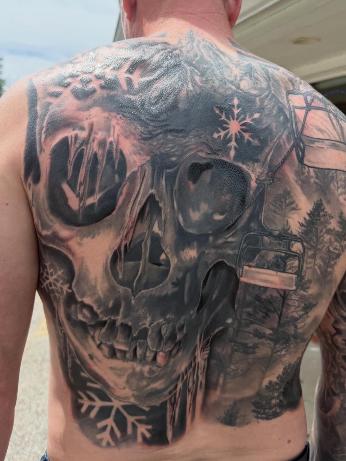 Tattoo by @frankdemao — dark_realism, black_and_grey