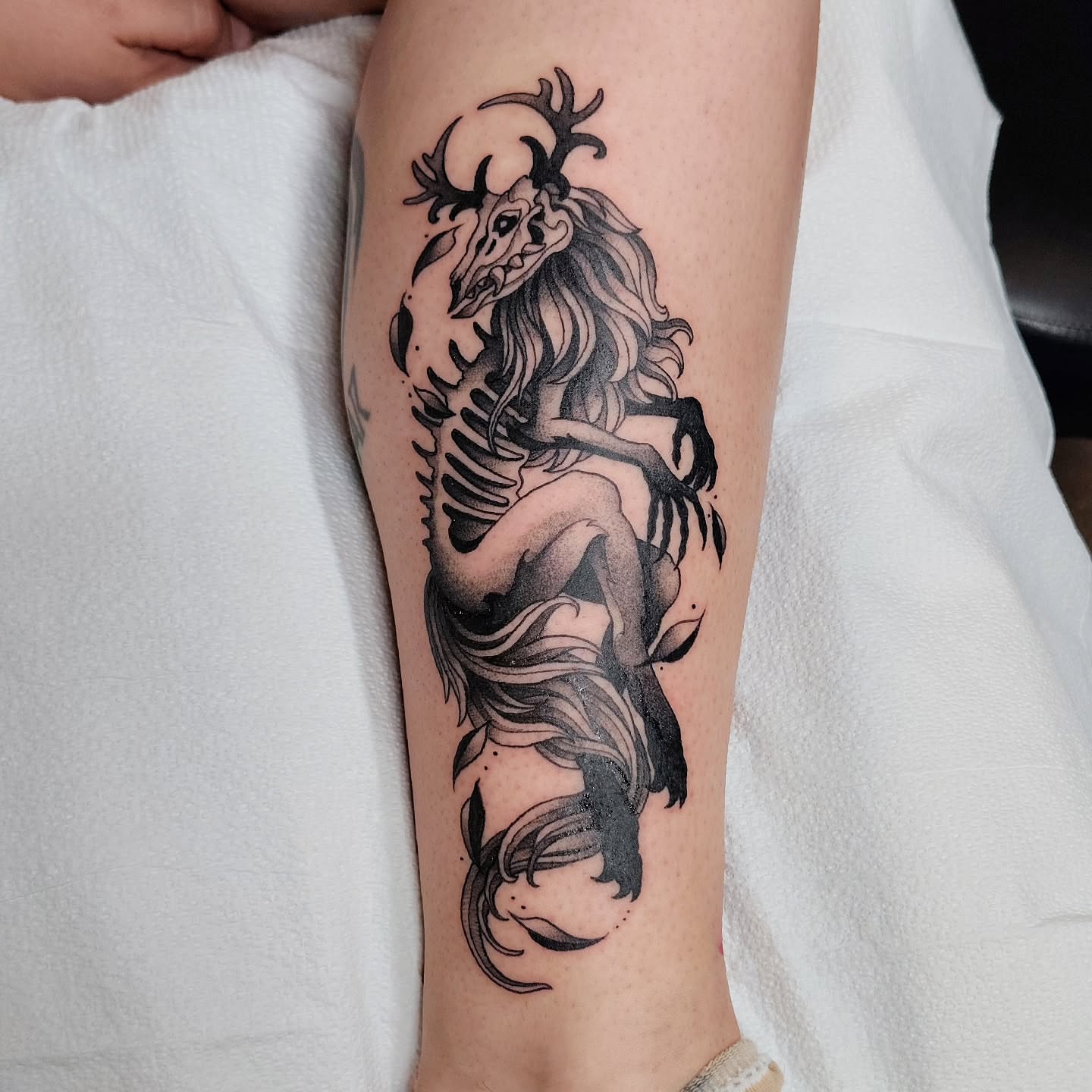 Tattoo by @wren.m.a.d.d β black_and_grey, realism