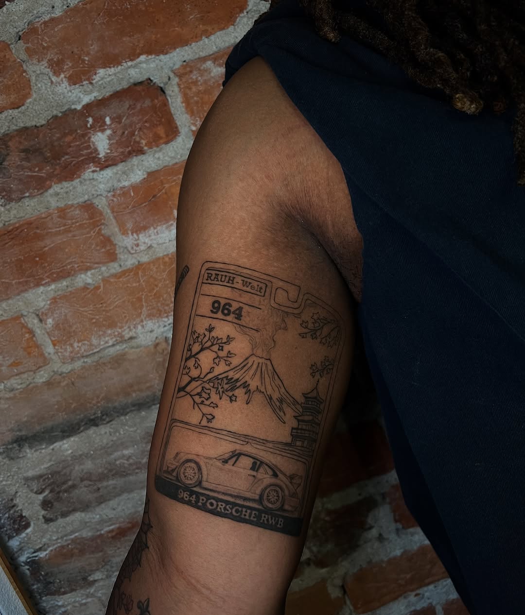 Sketch tattoo on the forearm by Uncomfy Comfort Tattoos LLC