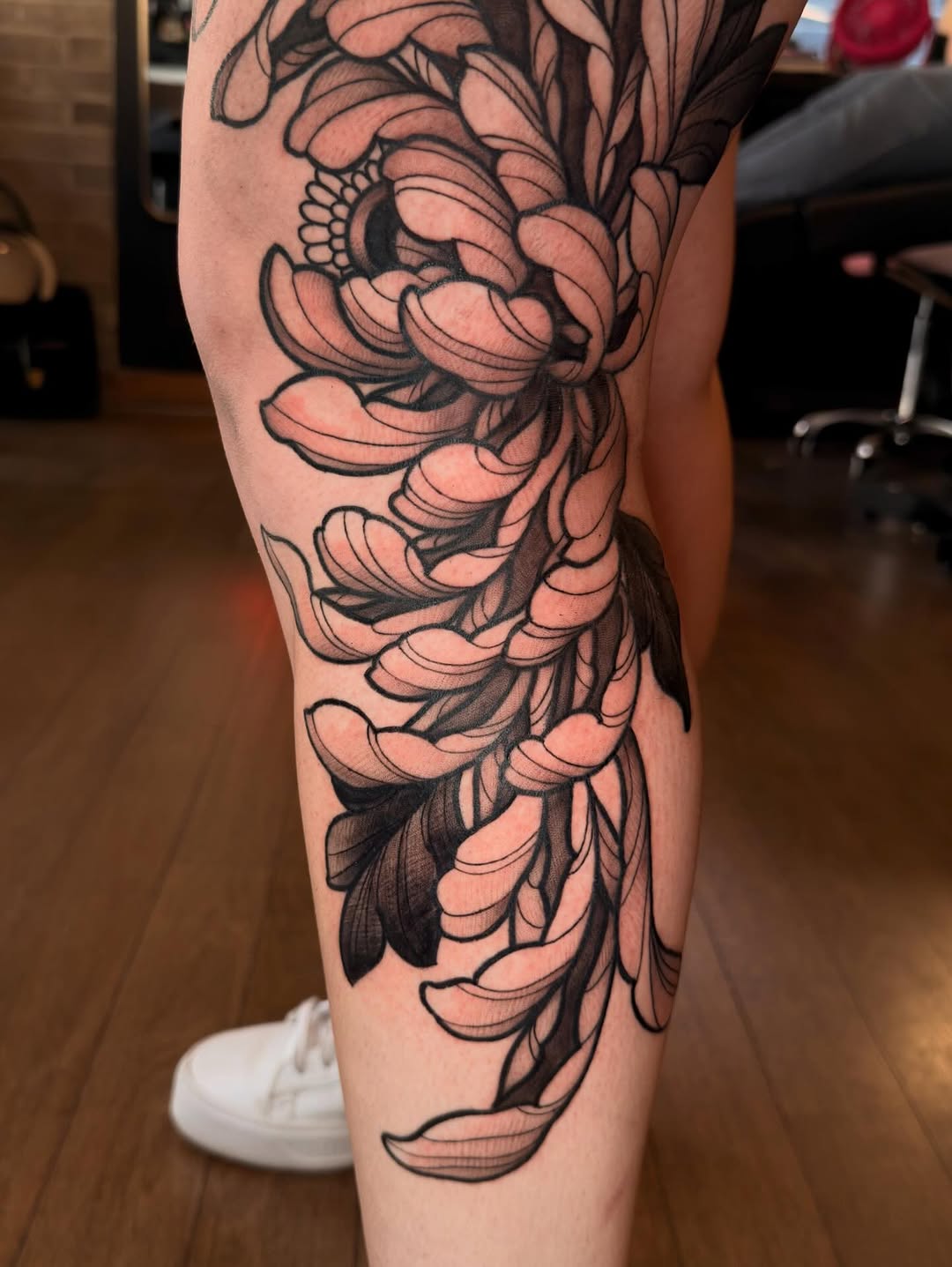 Tattoo by @staghorntattoo — japanese_irezumi, black_and_grey