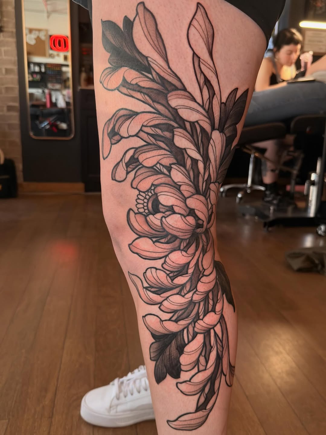 Tattoo by @staghorntattoo — black_and_grey, ornamental