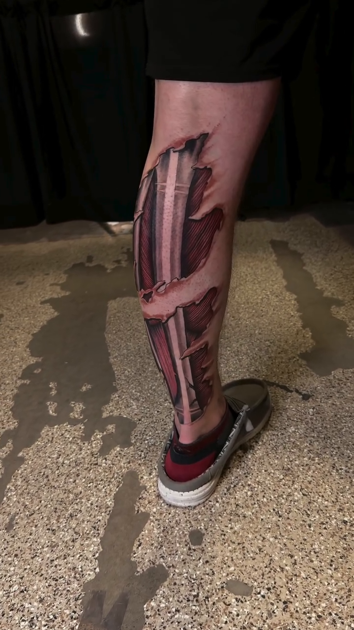 Tattoo by @bornrebel_tattoos — realism, black_and_grey