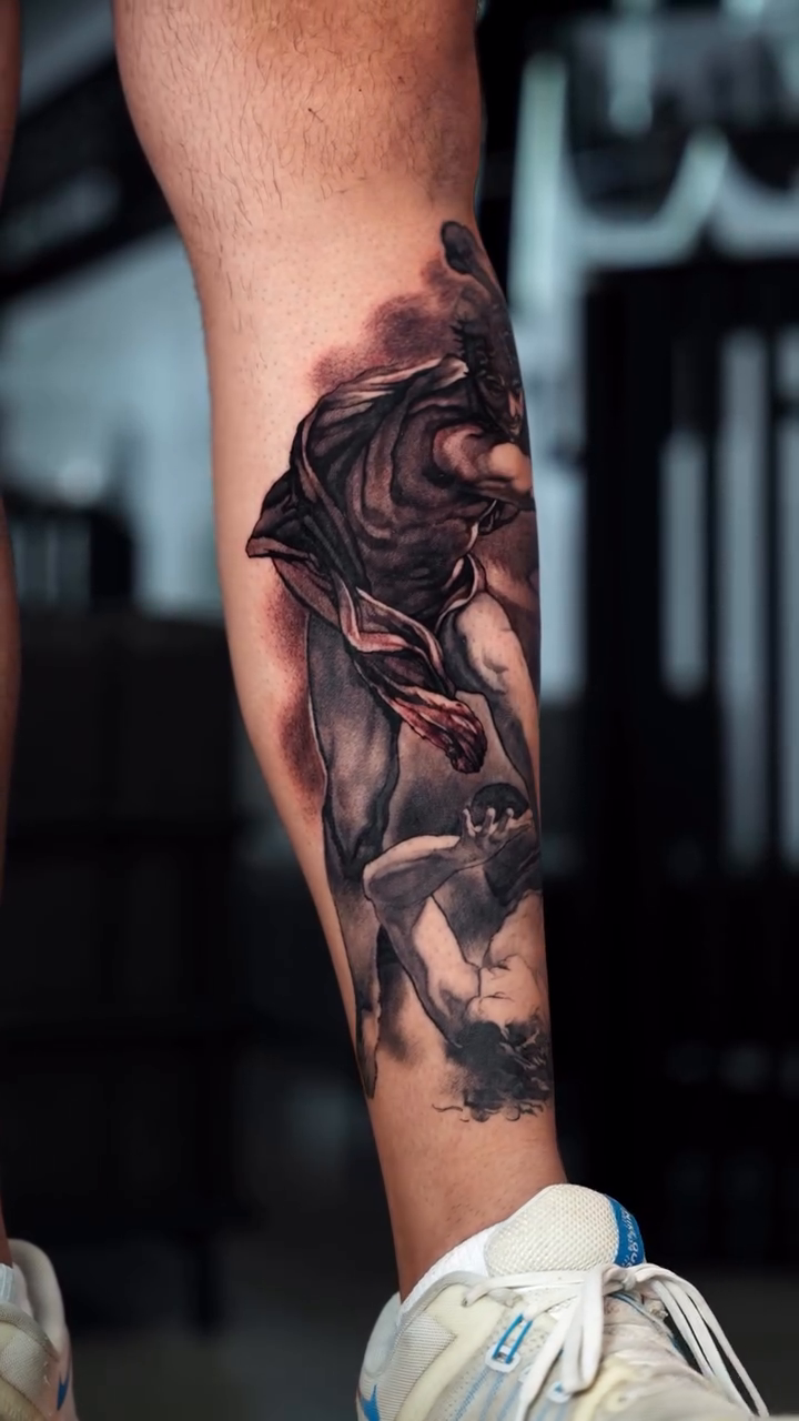 Tattoo by @a_ritova — dark_realism, black_and_grey