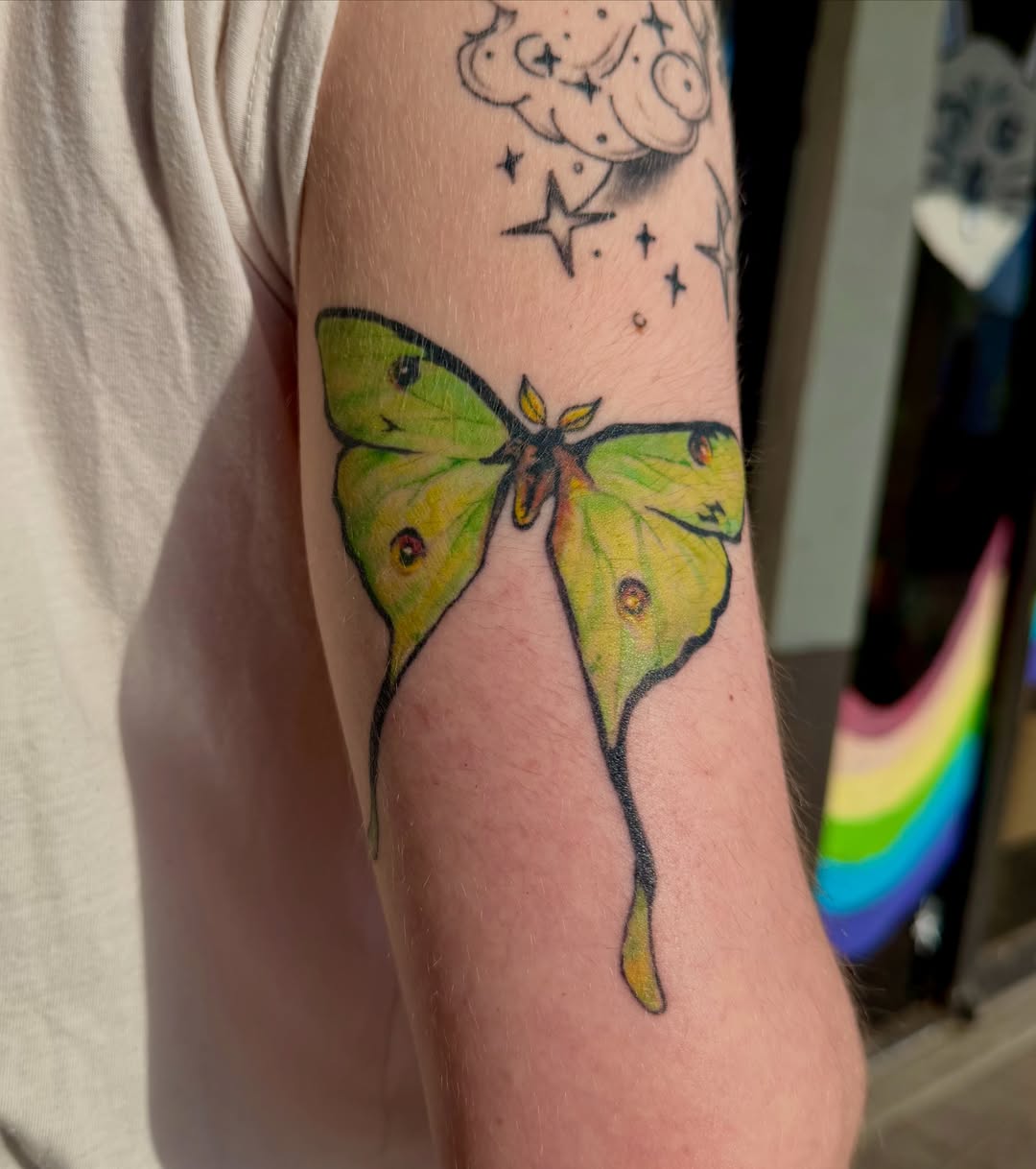 Tattoo by @creatureoutside — dotwork