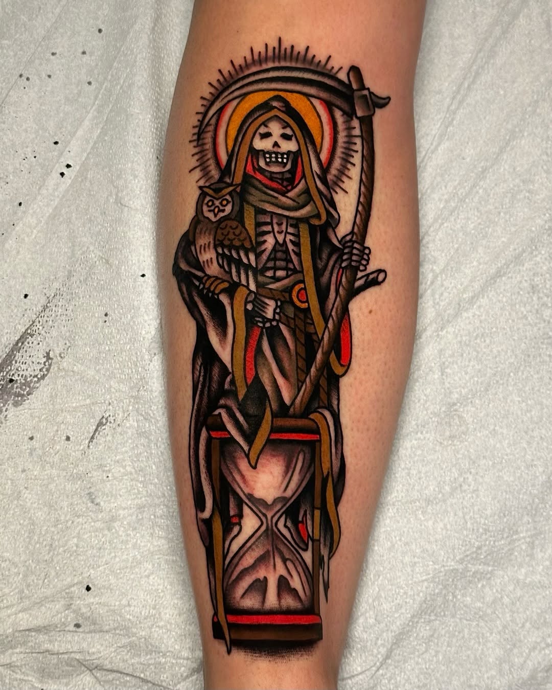 Tattoo by @t.perez_tattoos — american_traditional, black_and_grey