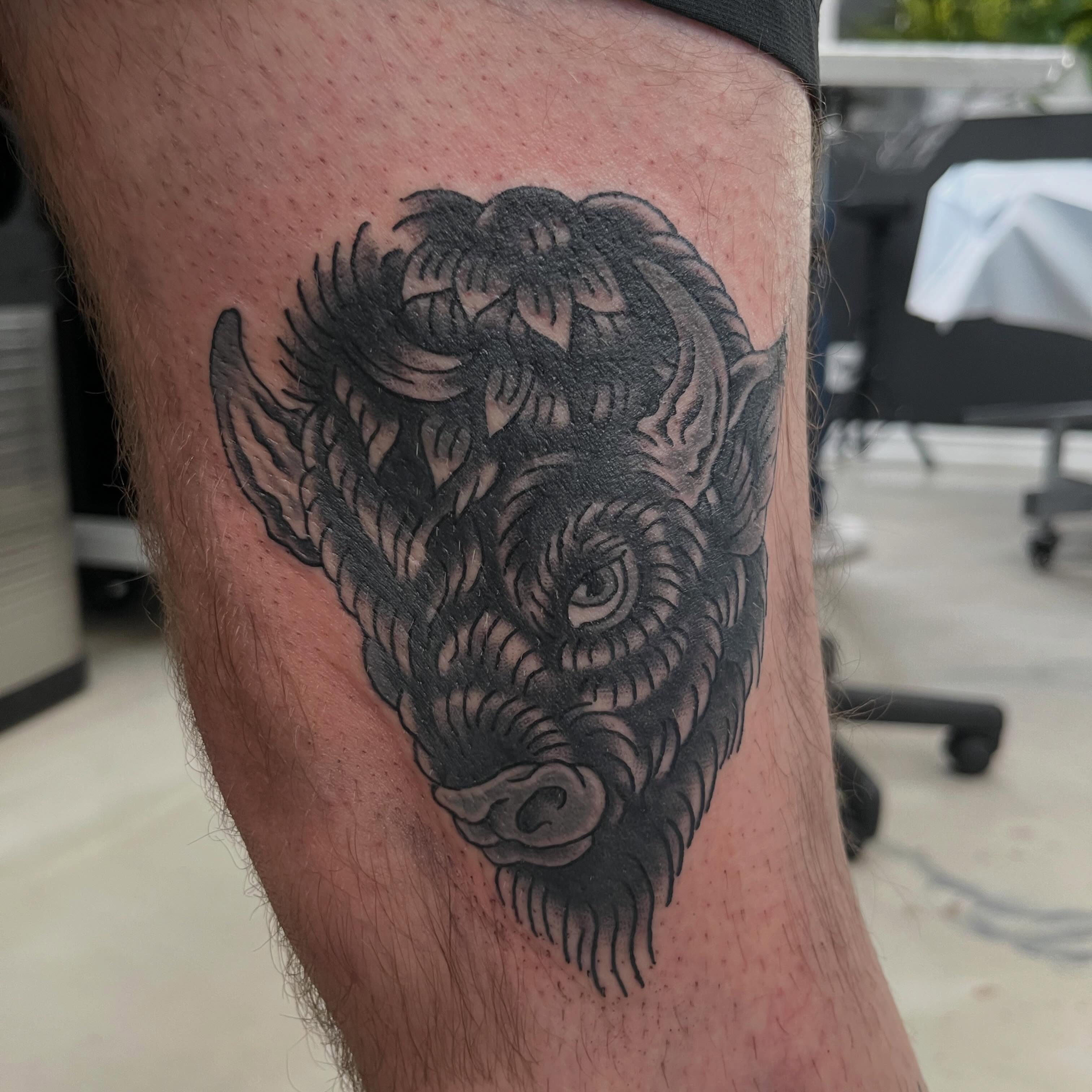 Tattoo by @ghost_world_studios — black_and_grey