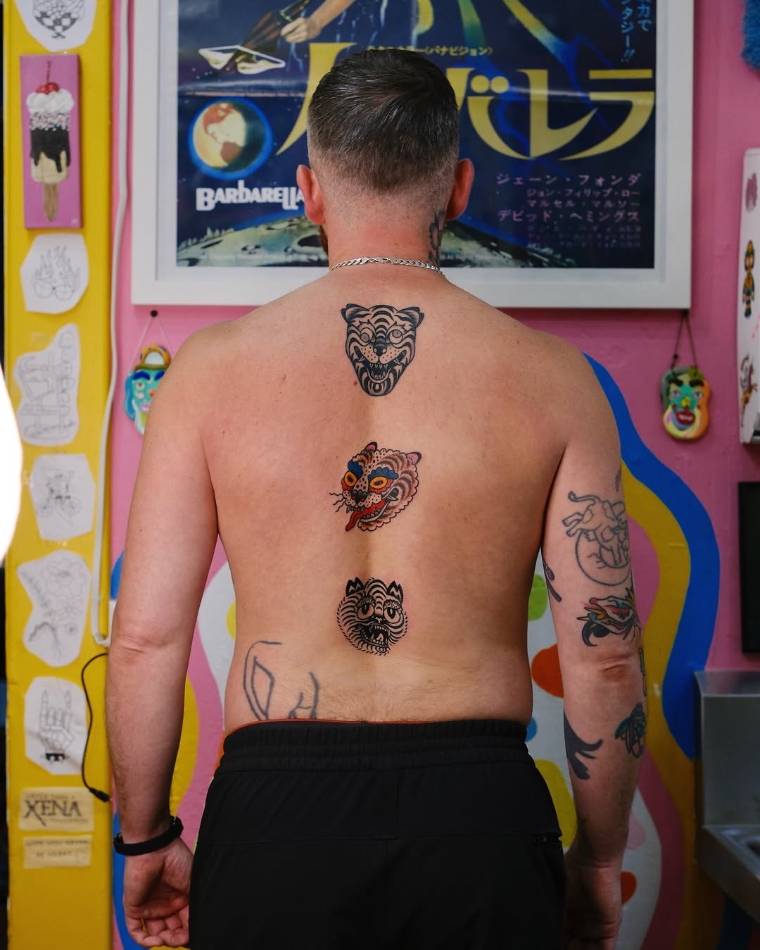 Tattoo by @wonkycube — american_traditional, dotwork