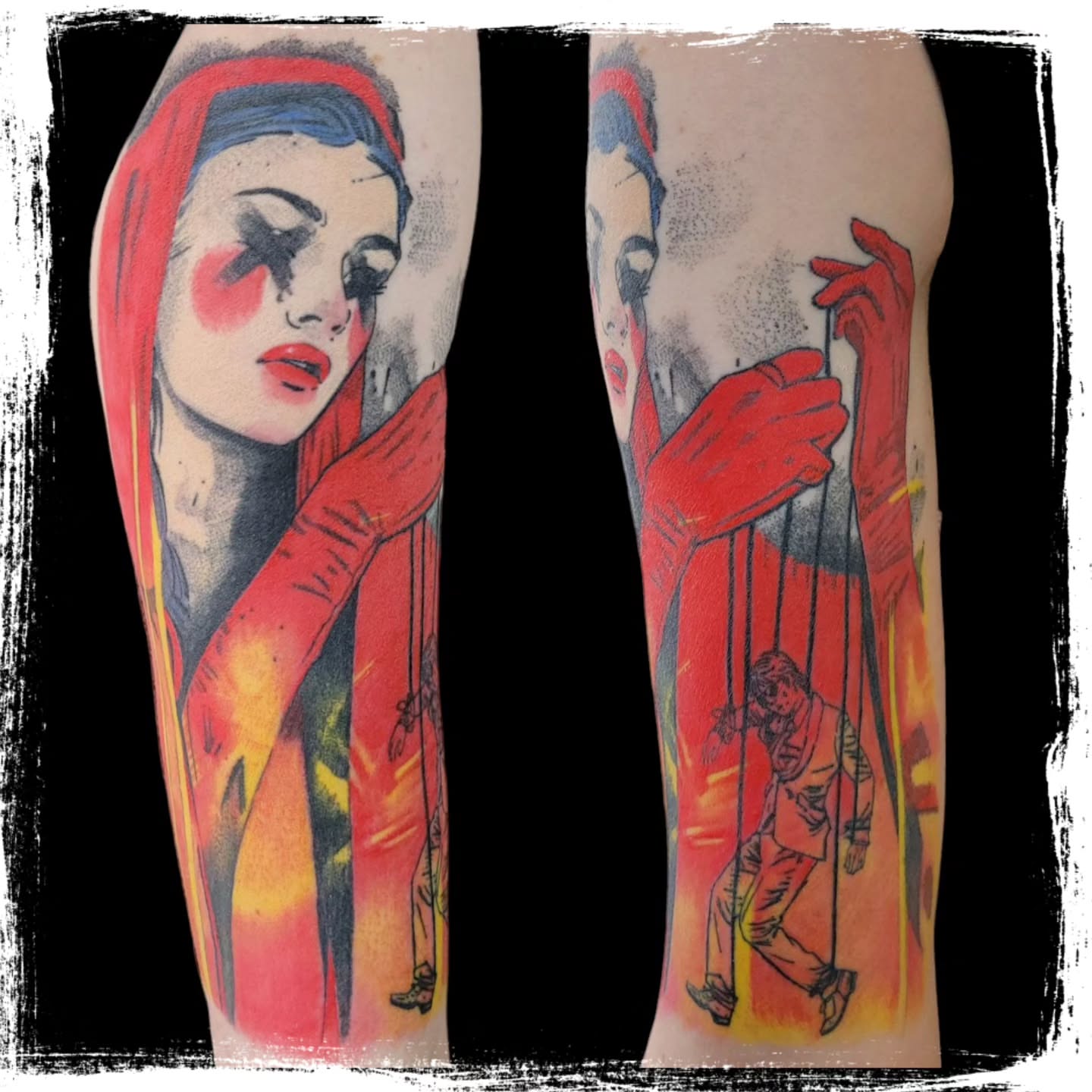 Tattoo by @tattooistgus — realism, dotwork