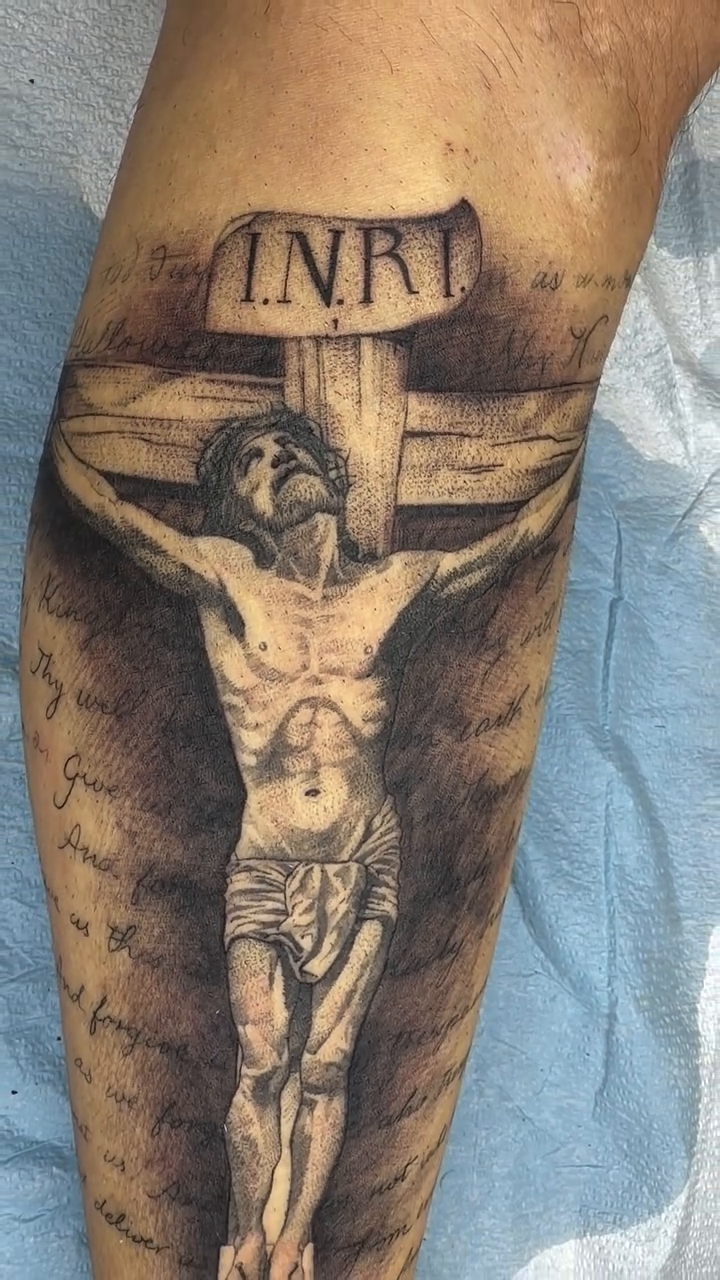 Tattoo by @melrosearttt — black_and_grey, realism