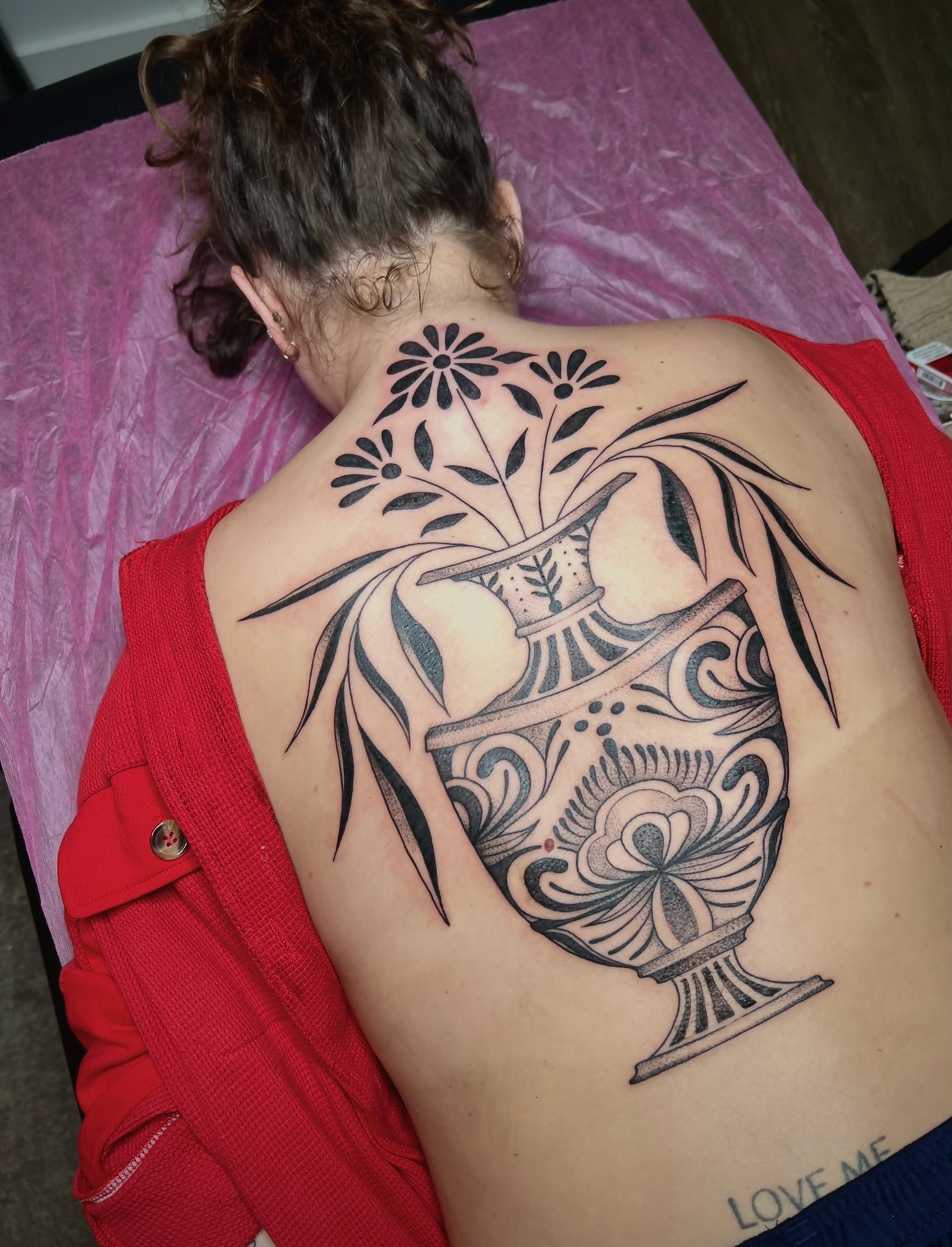 Tattoo by @brianaleflore — black_and_grey