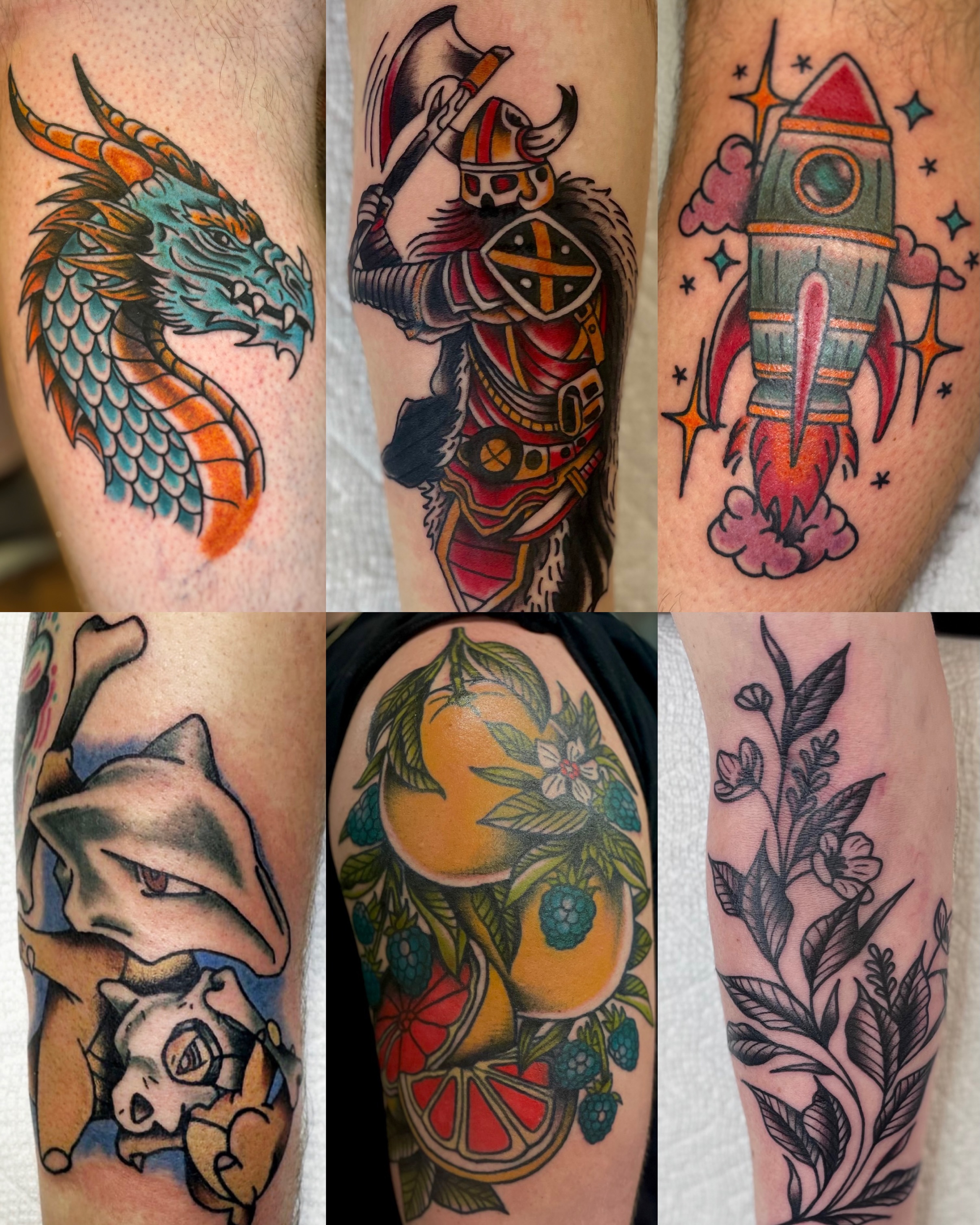 Dragon American traditional tattoo on the forearm by π Erin Stephens π€
