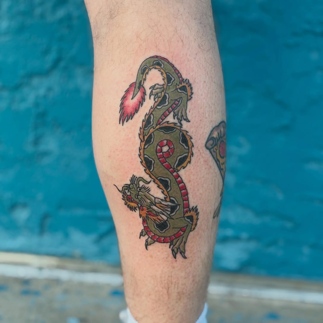 Tattoo by @goldmantattoos — japanese_irezumi, american_traditional
