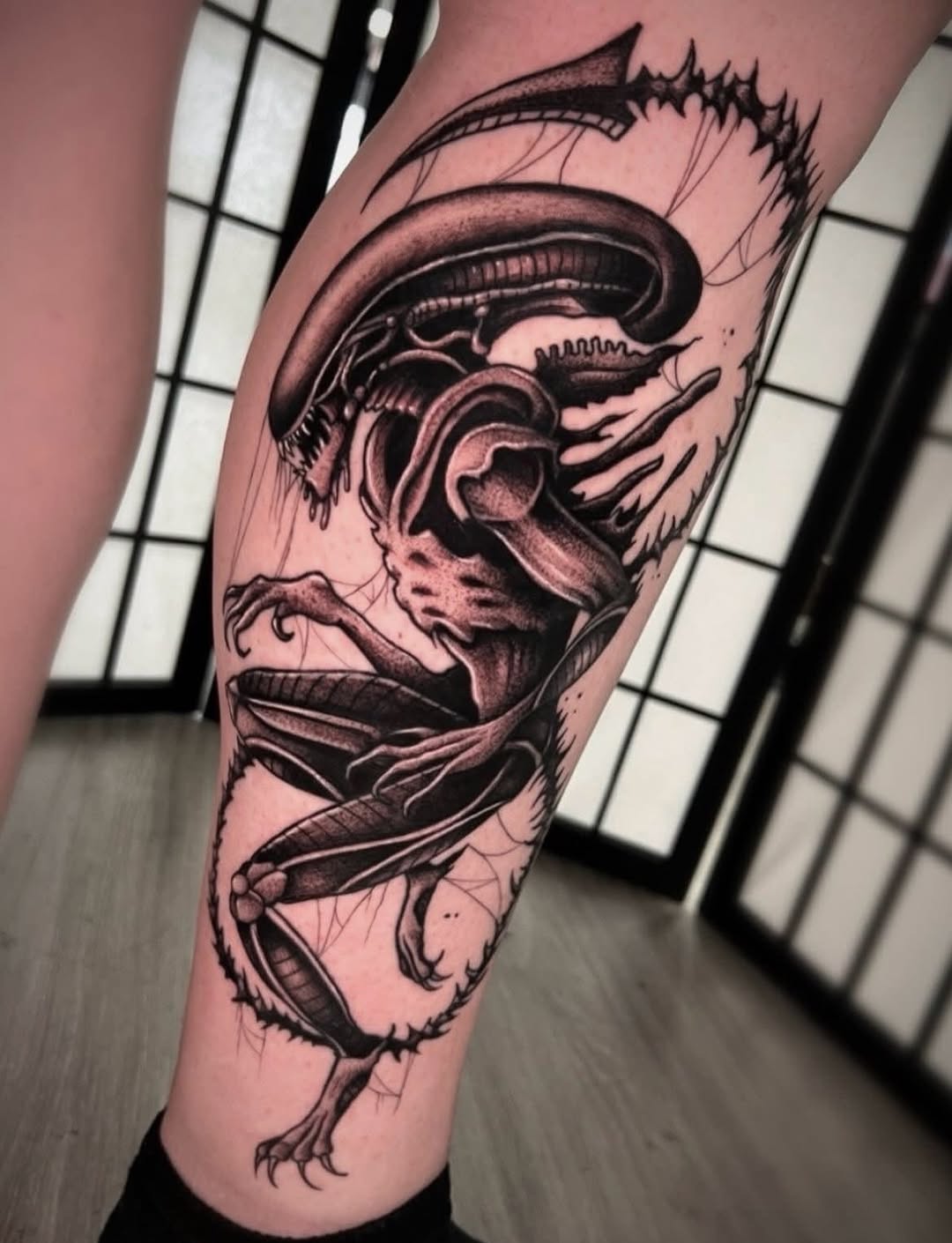 Tattoo by @leawhite_tattoos — realism, black_and_grey