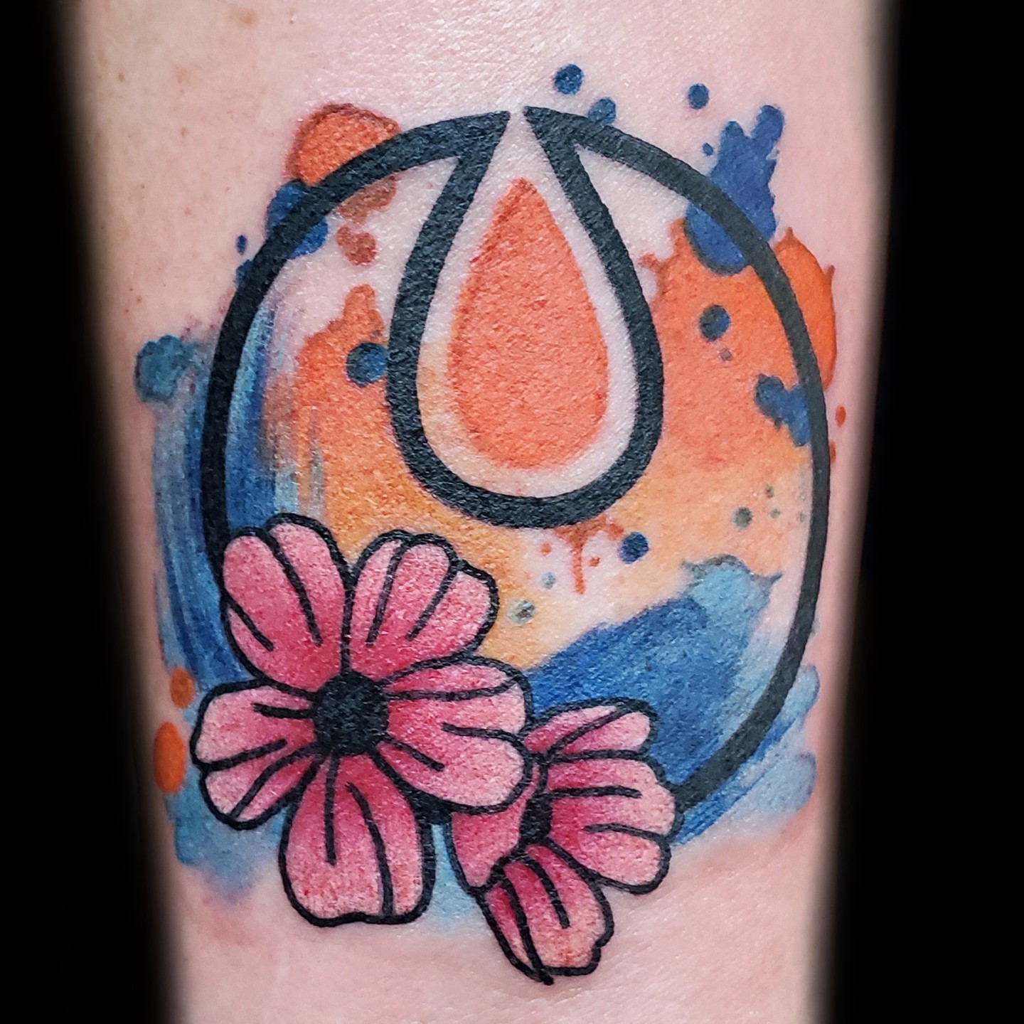 Tattoo by @bree_annatattoos — watercolor