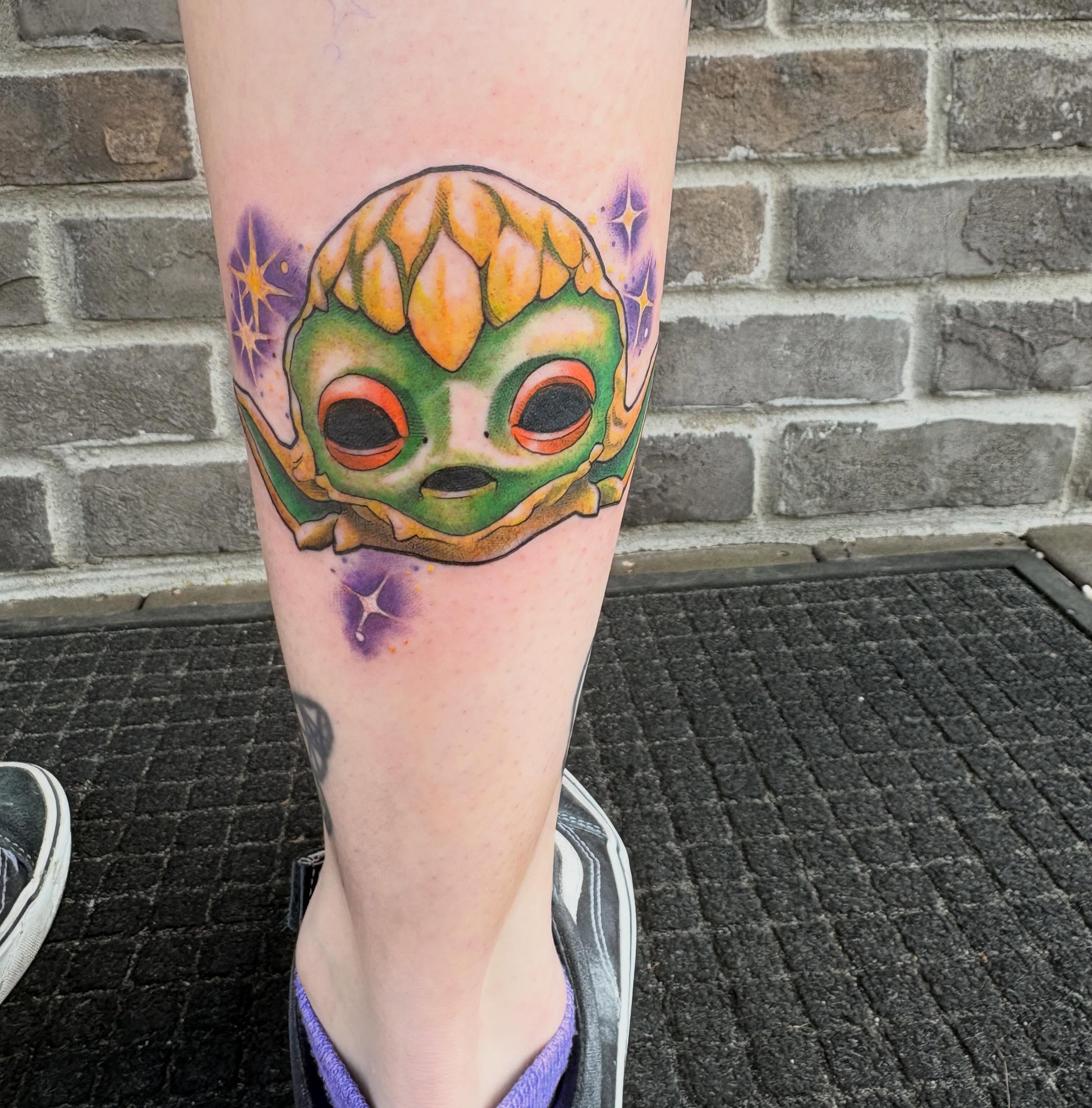 Tattoo by @adriana.tattoos — dotwork, realism