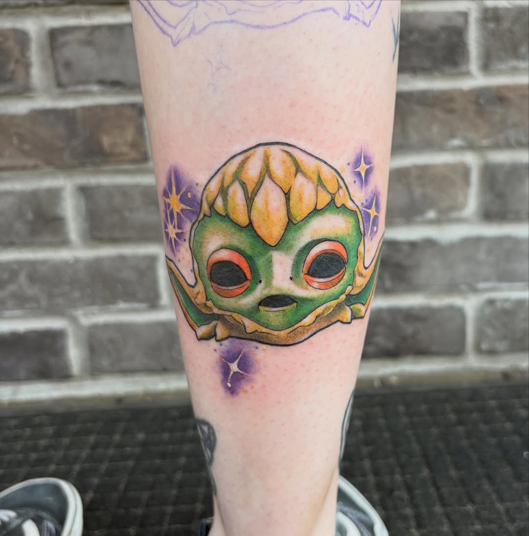 Tattoo by @adriana.tattoos — dotwork, realism