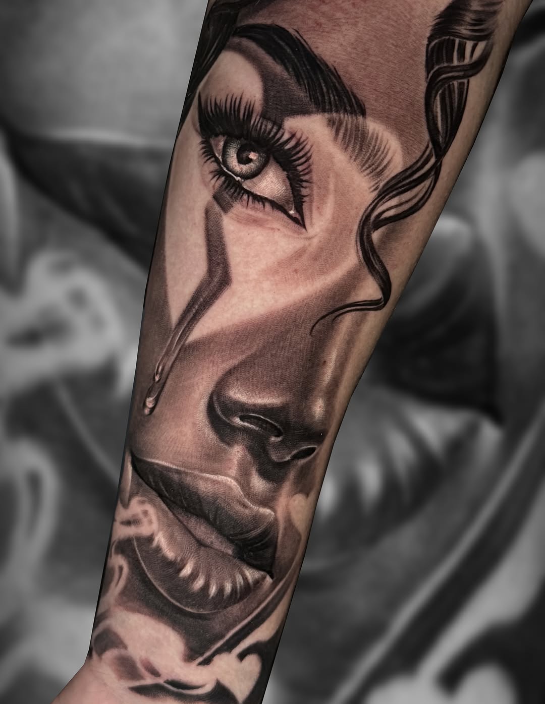 Tattoo by @iamelvistattoo — realism, black_and_grey