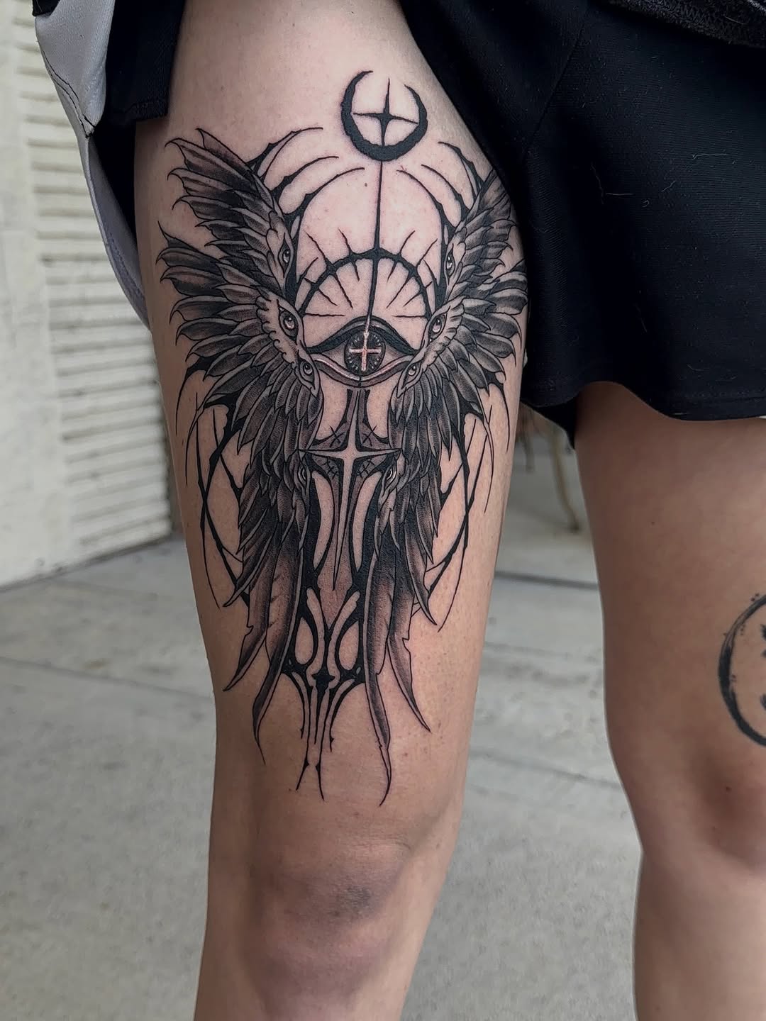 Tattoo by @immortal_tattoos96 — blackwork, ornamental
