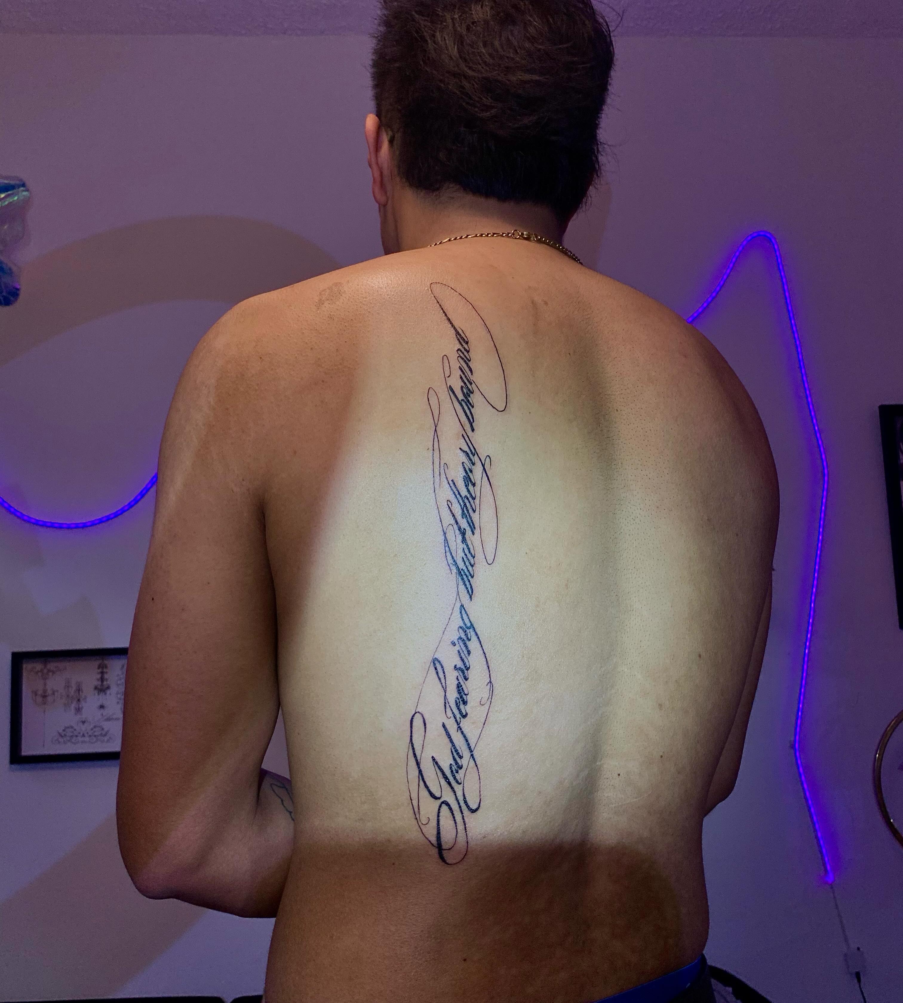 Tattoo by @tattg1rl — lettering_script