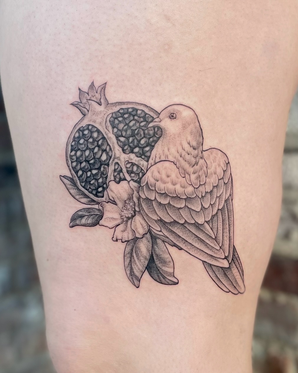 Tattoo by @ponycarttattoo — dotwork, realism