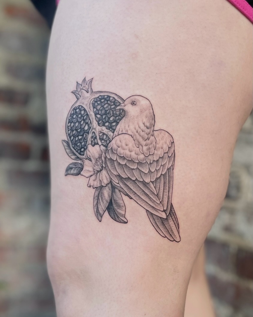 Tattoo by @ponycarttattoo — black_and_grey