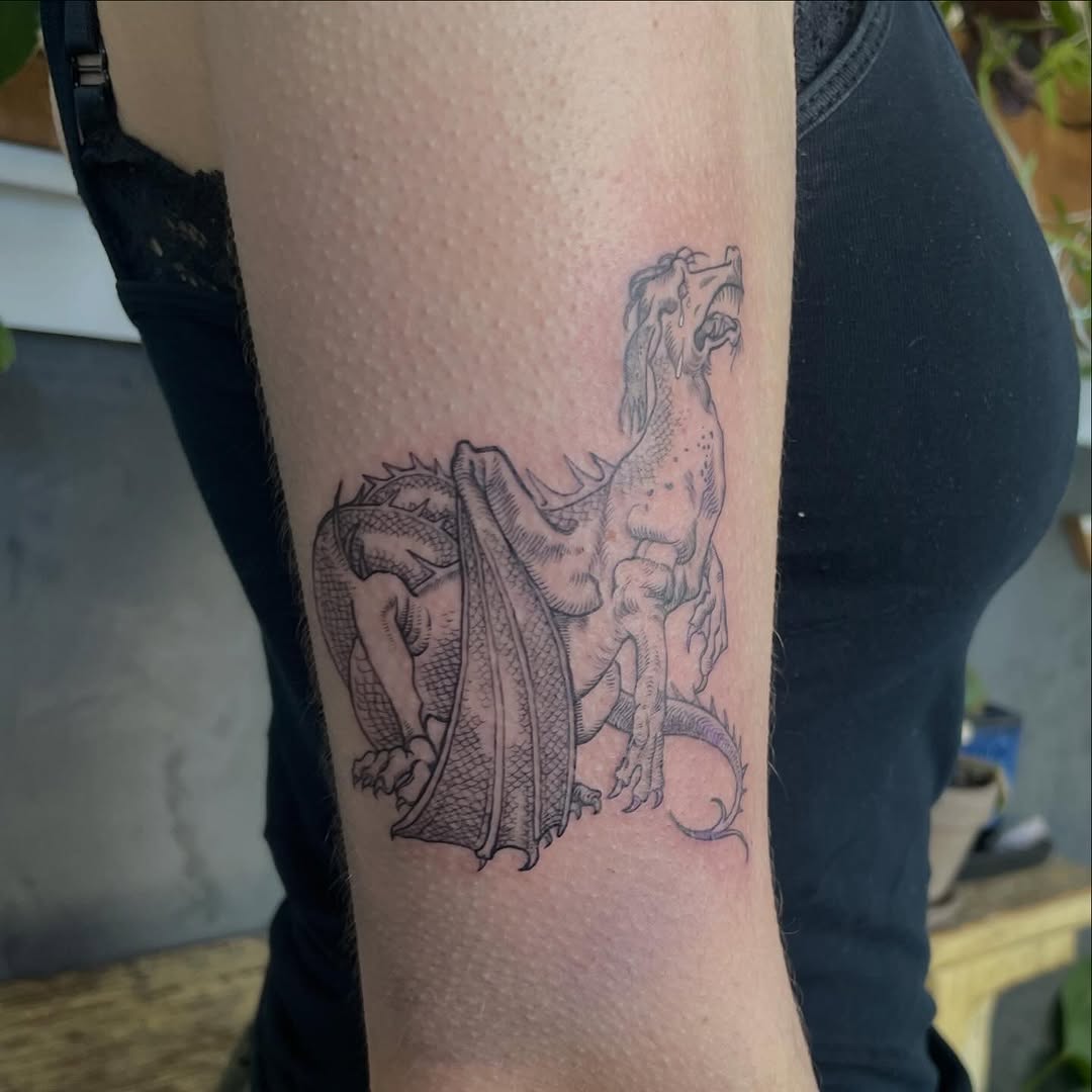 Tattoo by @alzster — black_and_grey, realism