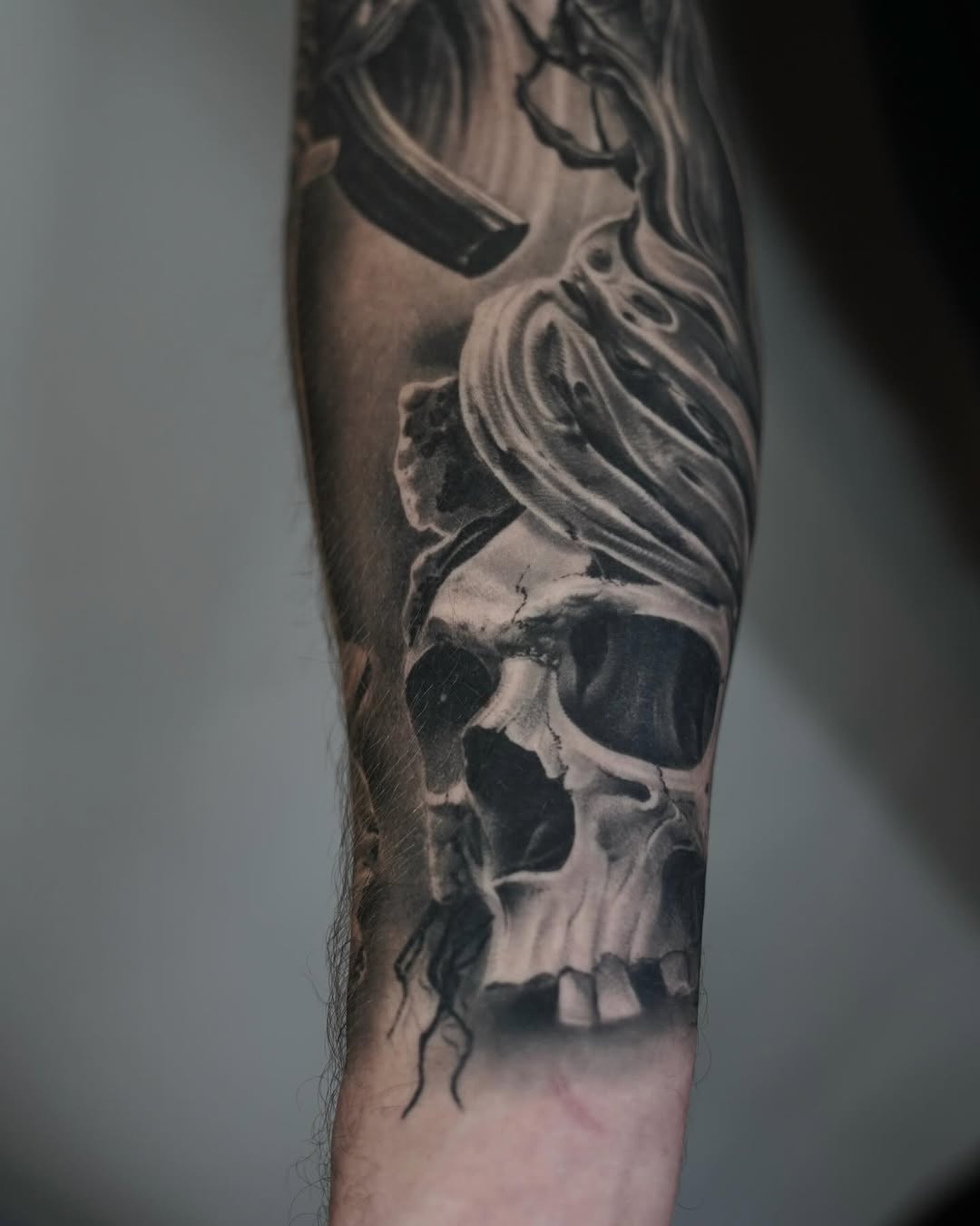 Tattoo by @facundogiltattoo — realism, black_and_grey