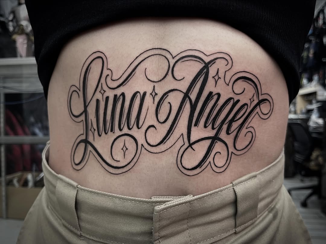 Tattoo by @seangallaghertattoos — lettering_script