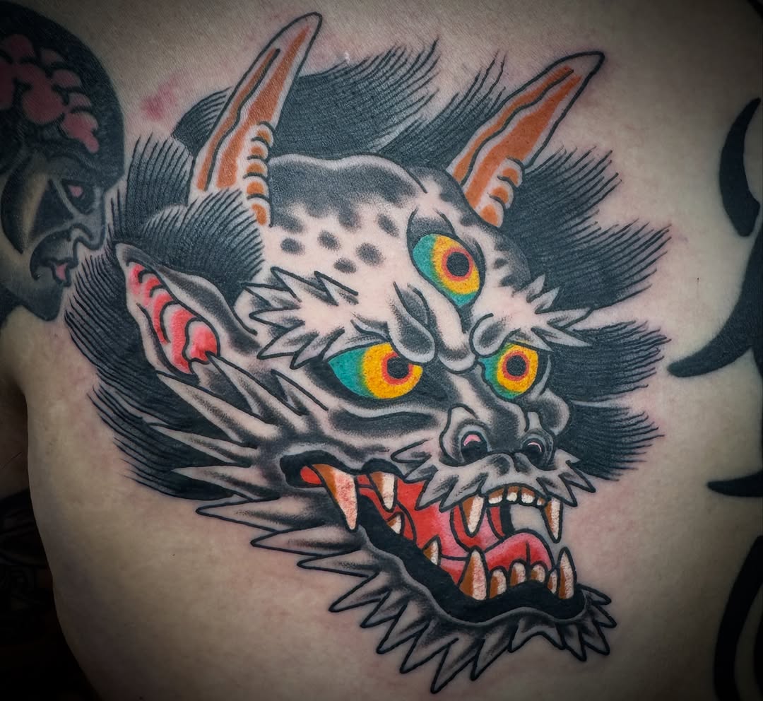 Tattoo by @_wooderson_ — japanese_irezumi, black_and_grey