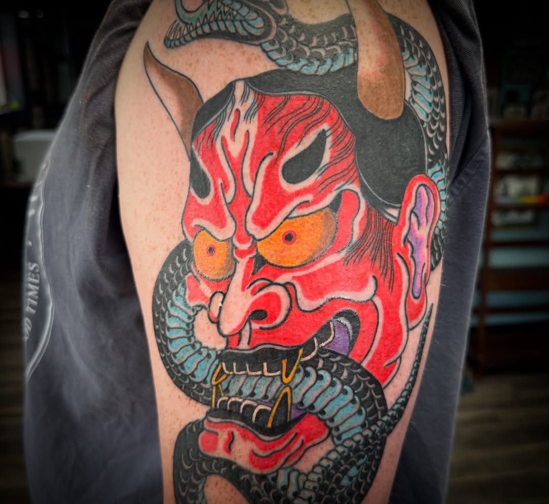 Tattoo by @_wooderson_ — japanese_irezumi, blackwork