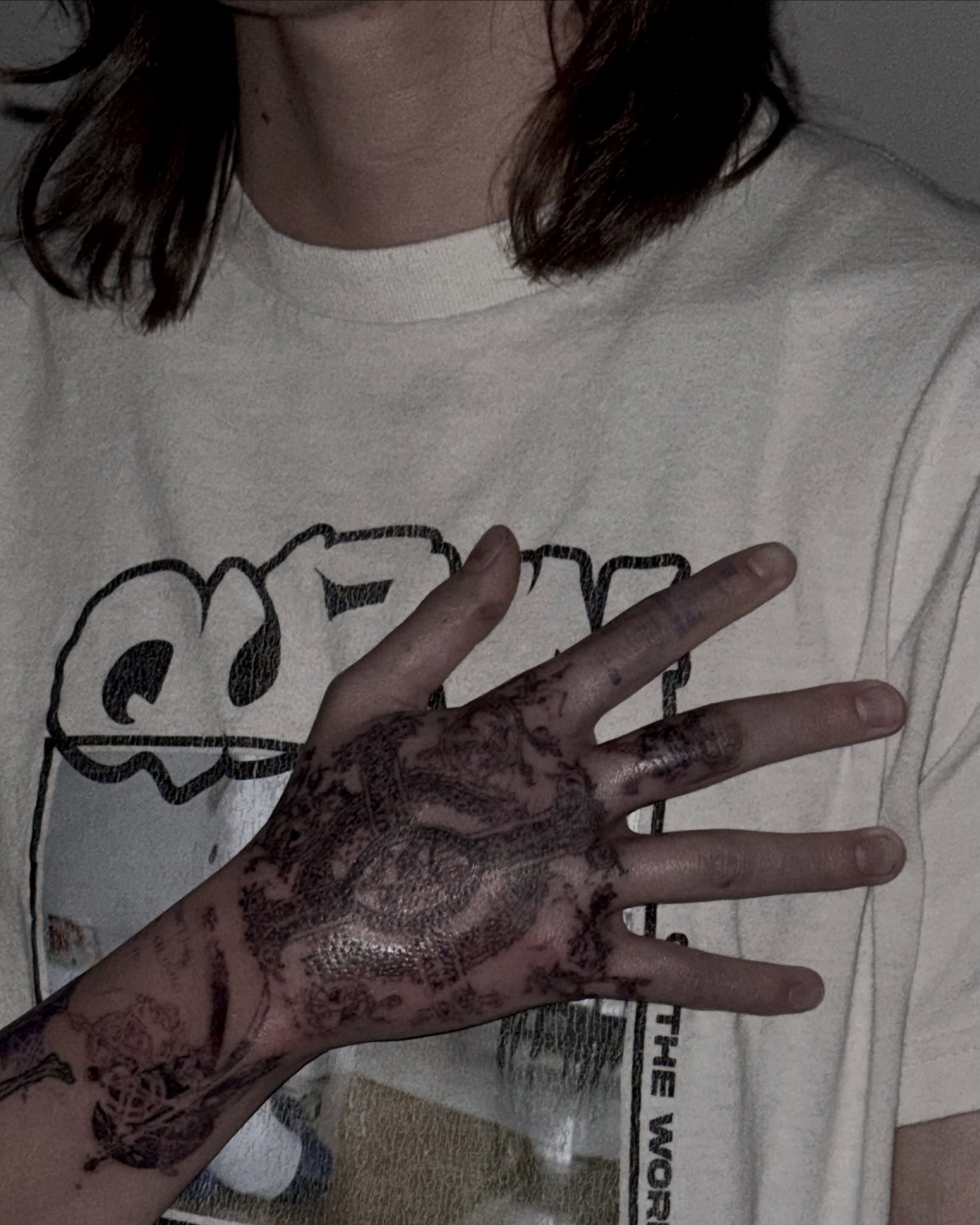 Full hand black and grey tattoo on the hand by @douohv
