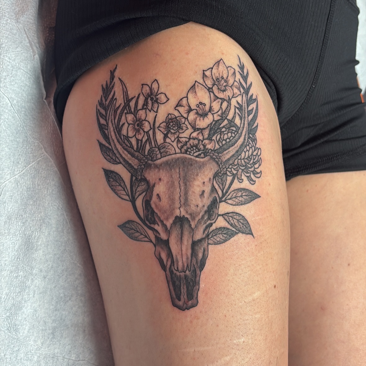 Tattoo by @foreversadaustin — black_and_grey, realism