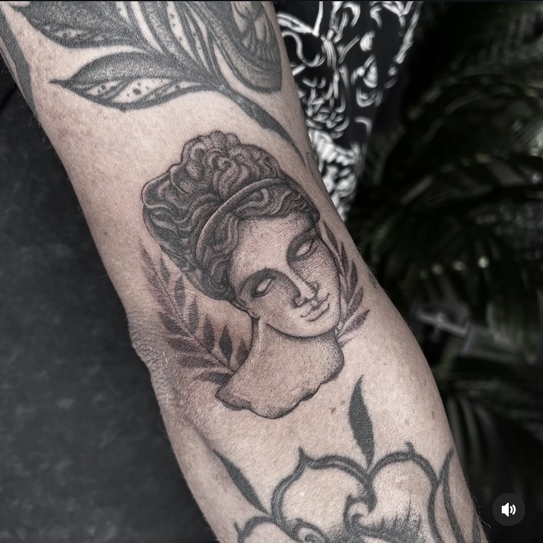 Tattoo by @jaredxhughes — black_and_grey, realism
