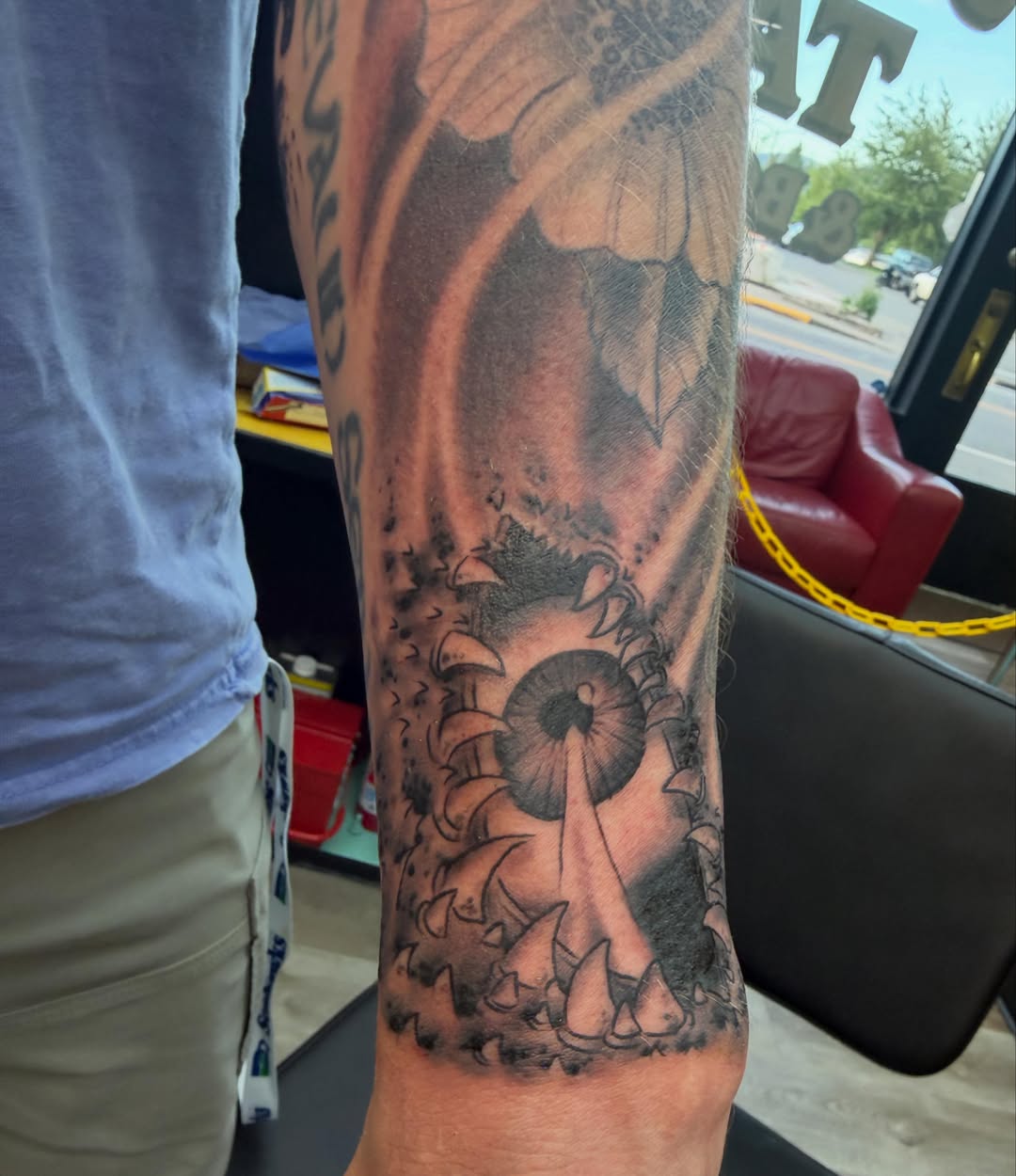 Tattoo by @mountpeaktattoo — black_and_grey, realism