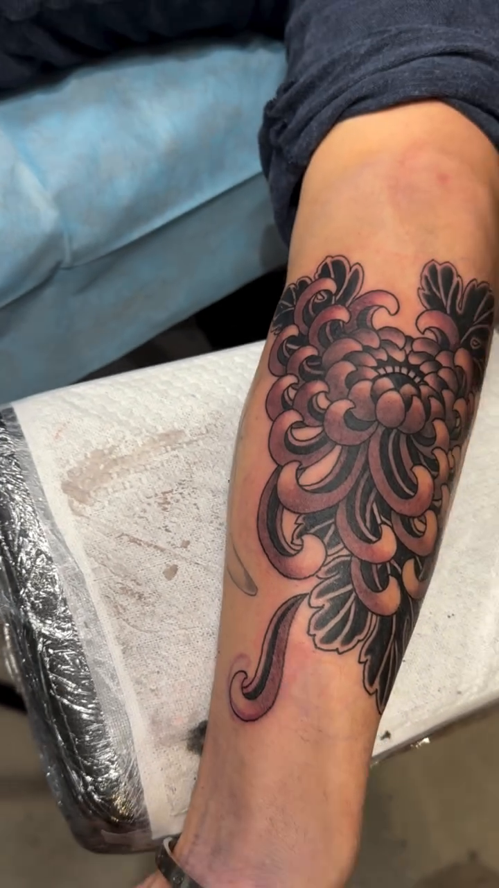 Tattoo by @mkamtattoo — japanese_irezumi, black_and_grey