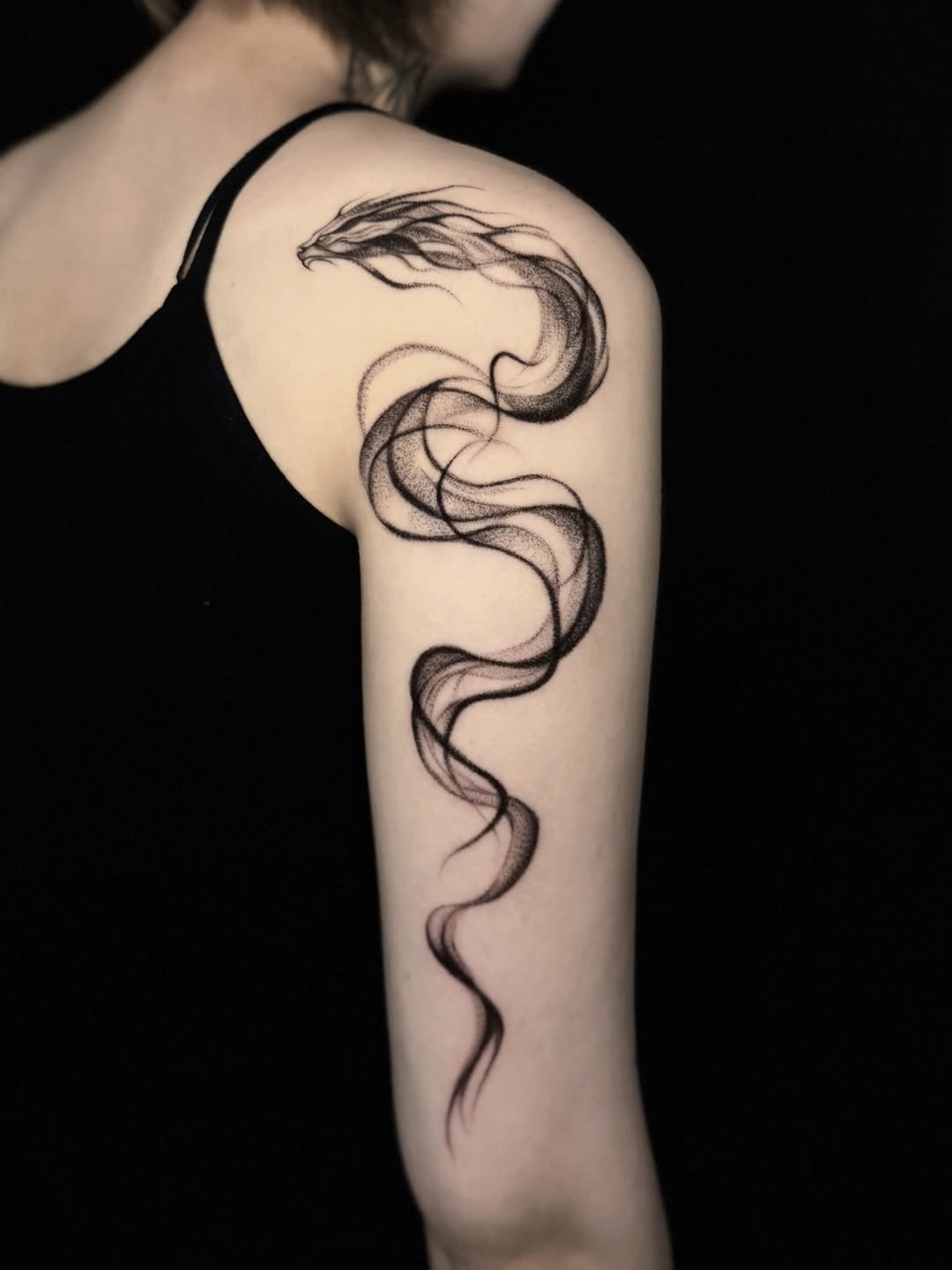Tattoo by @snako_tattoo — dotwork, fine_line