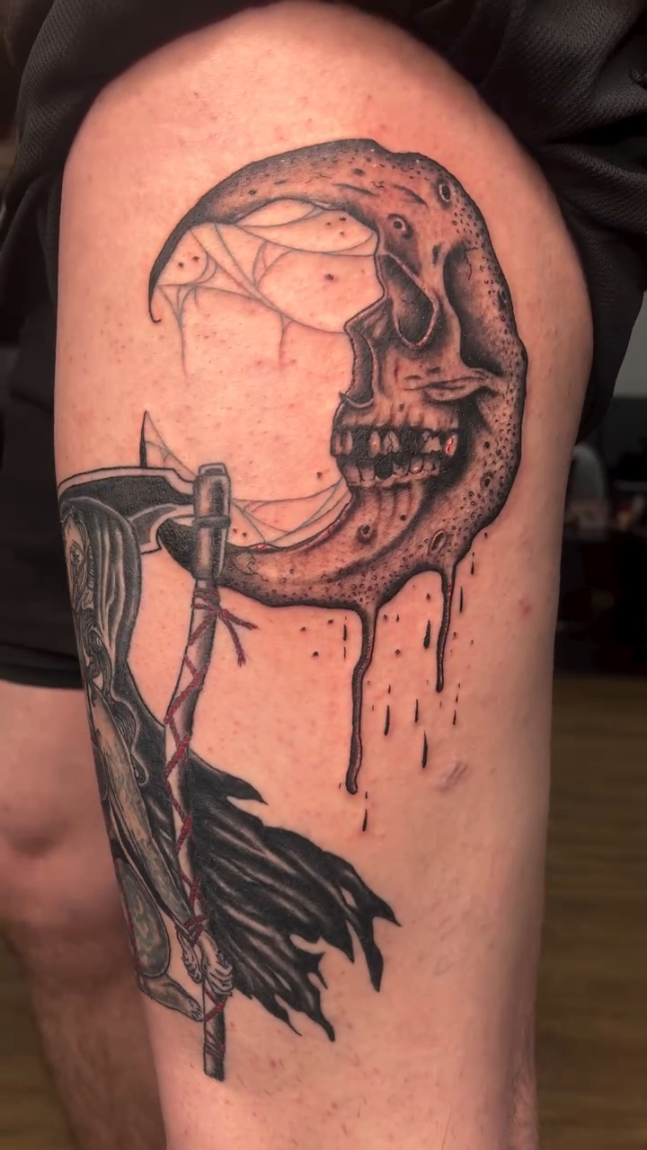 Tattoo by @tattoosbyliya — dark_realism, black_and_grey