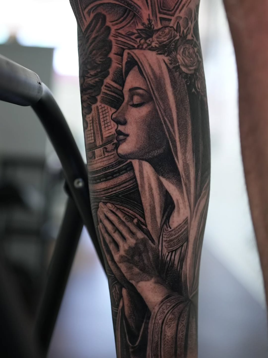 Tattoo by @vik_tattoos — realism, black_and_grey