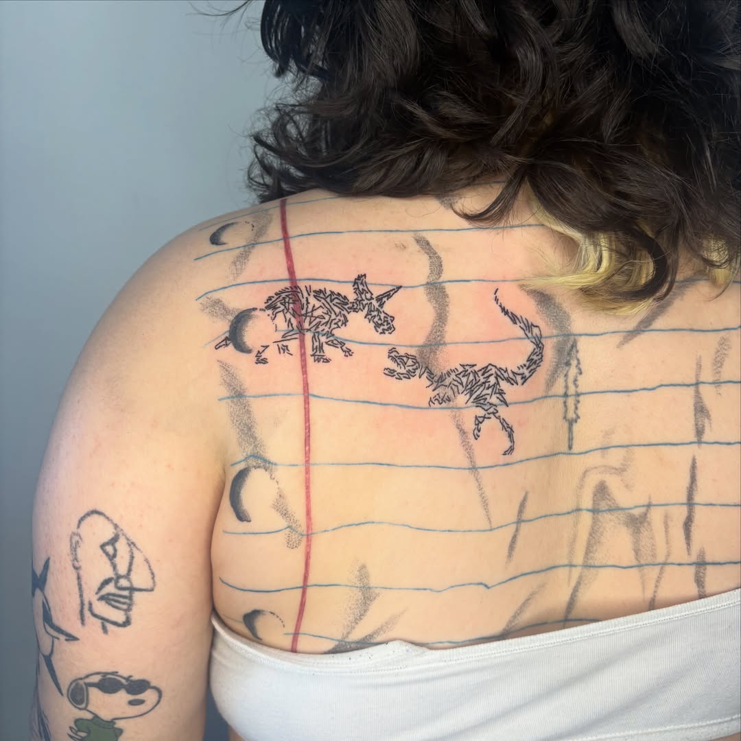 Tattoo by @seayalaterpirate — dotwork