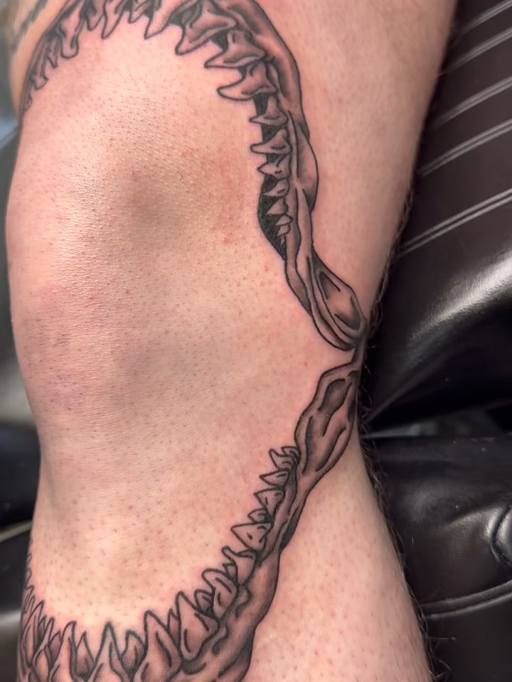Tattoo by @brandonspindlertattoos — black_and_grey