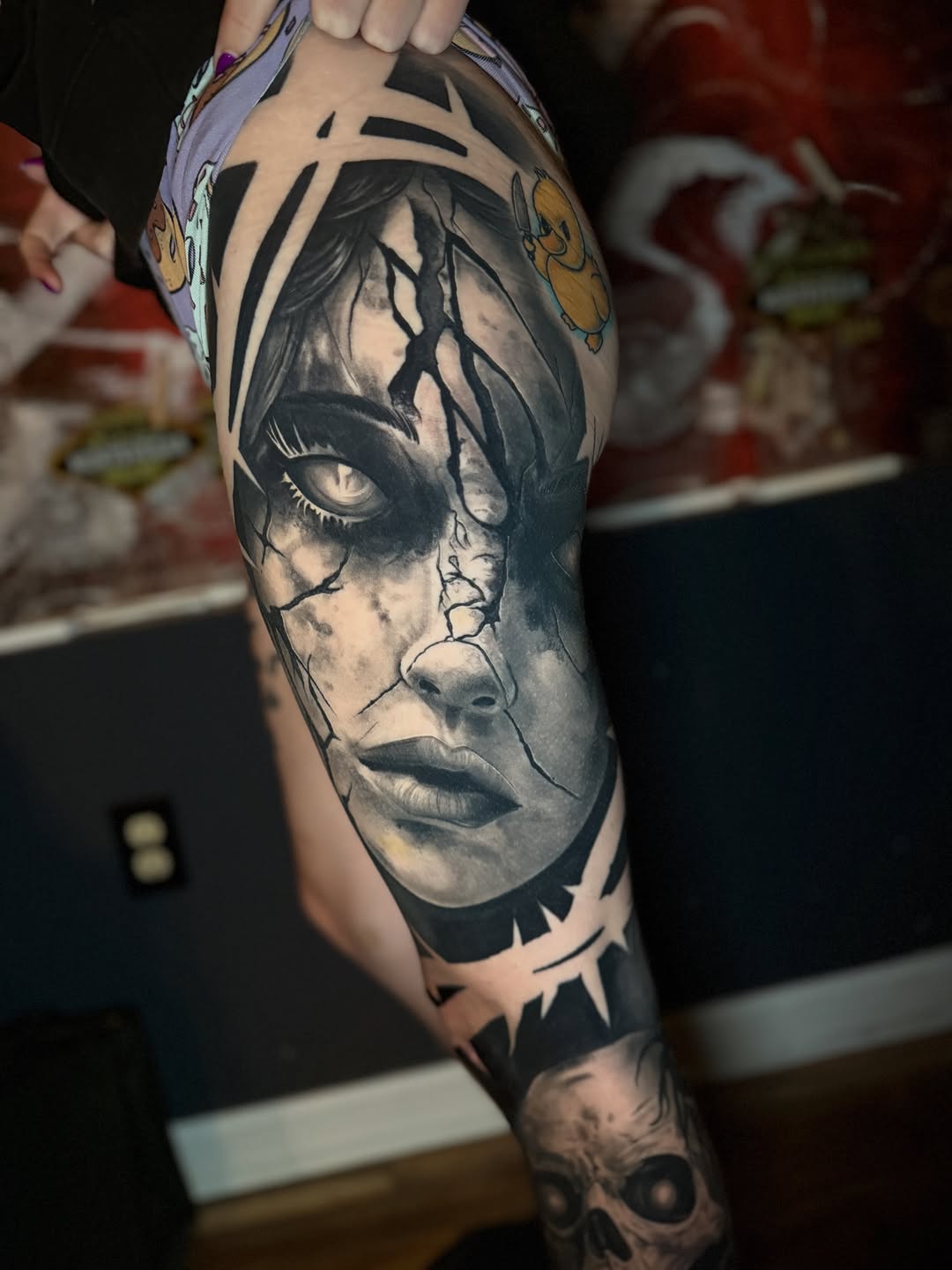 Tattoo by @artoftucker — realism, black_and_grey