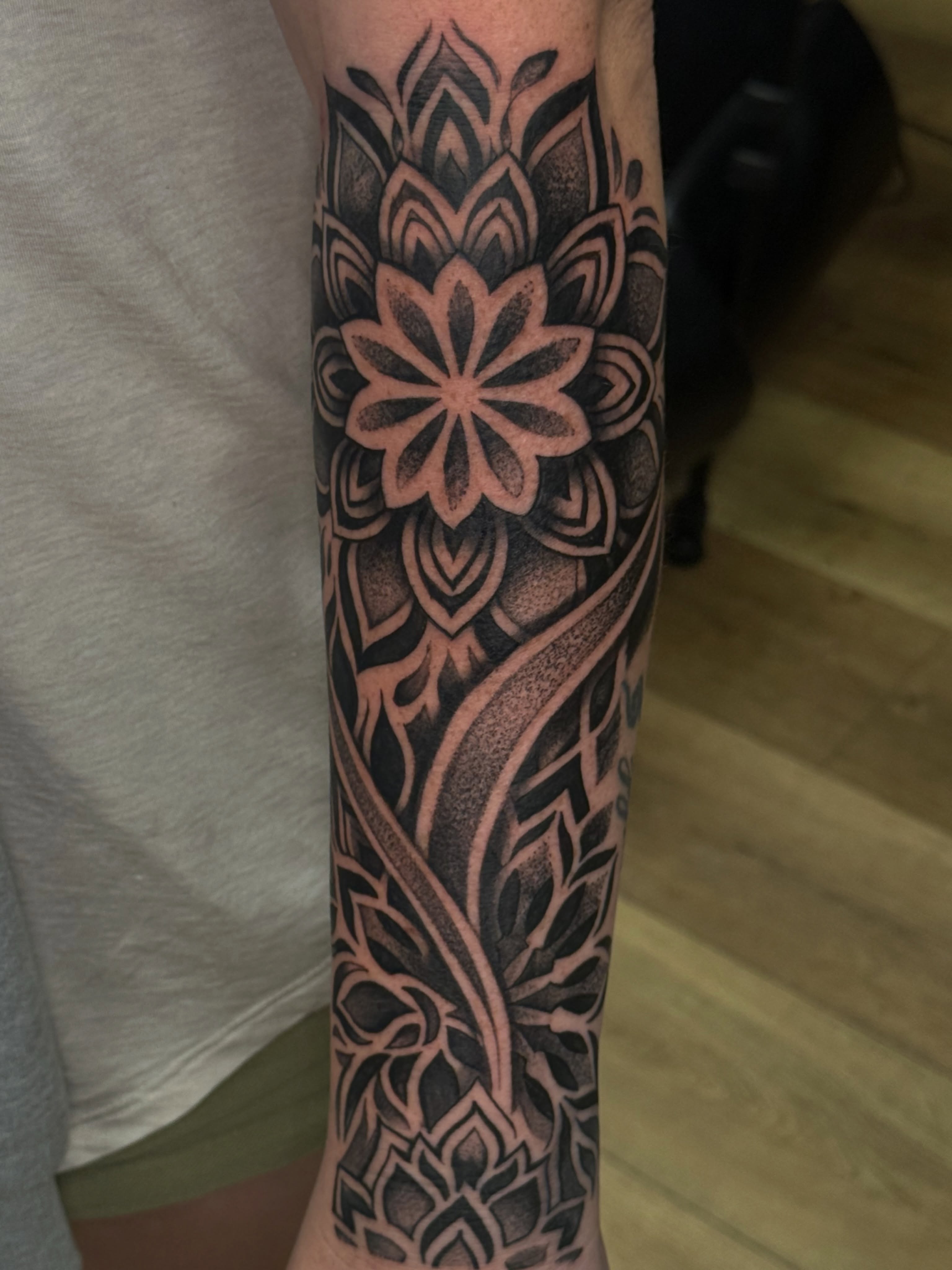 Tattoo by @jedlewis23 — black_and_grey, geometric