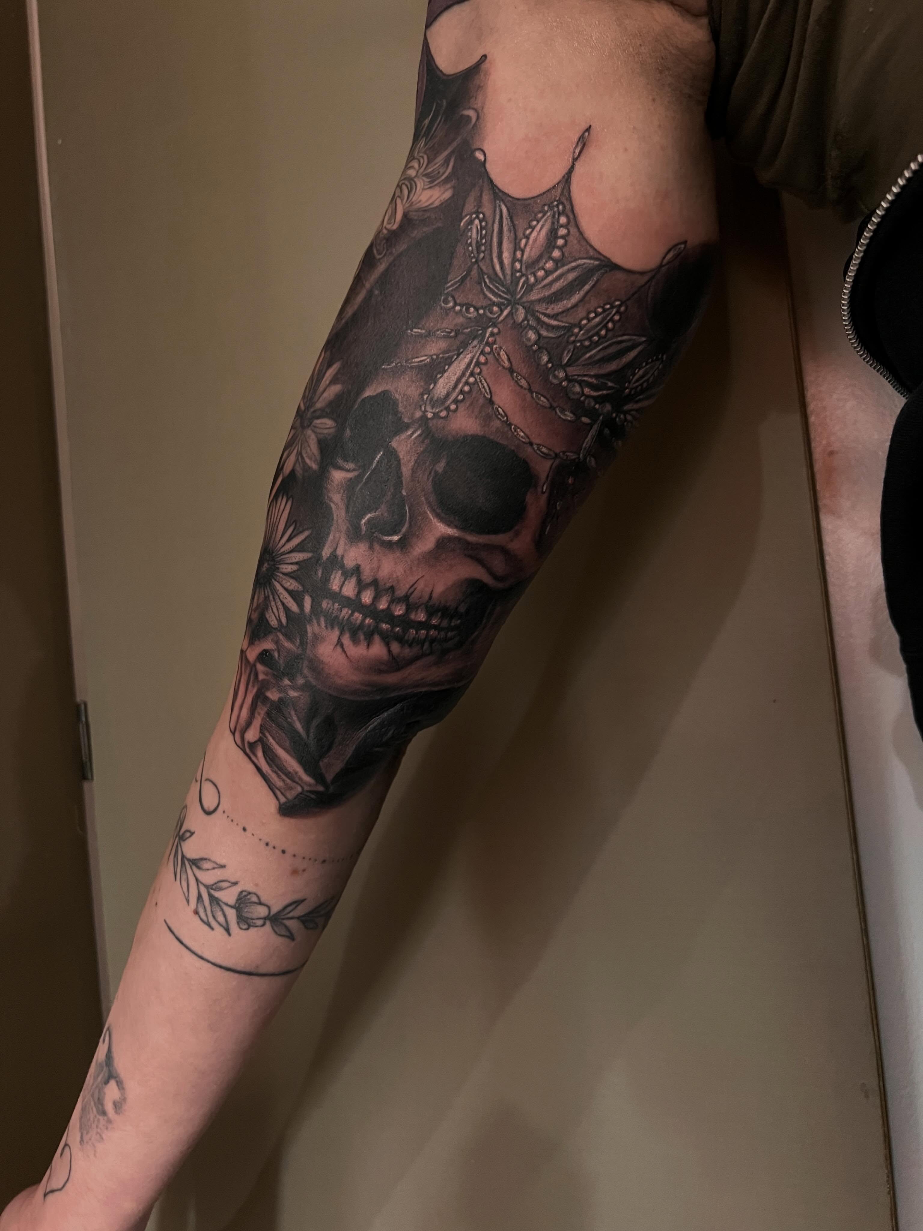 Tattoo by @natasha.p.tattoos — realism, dark_realism