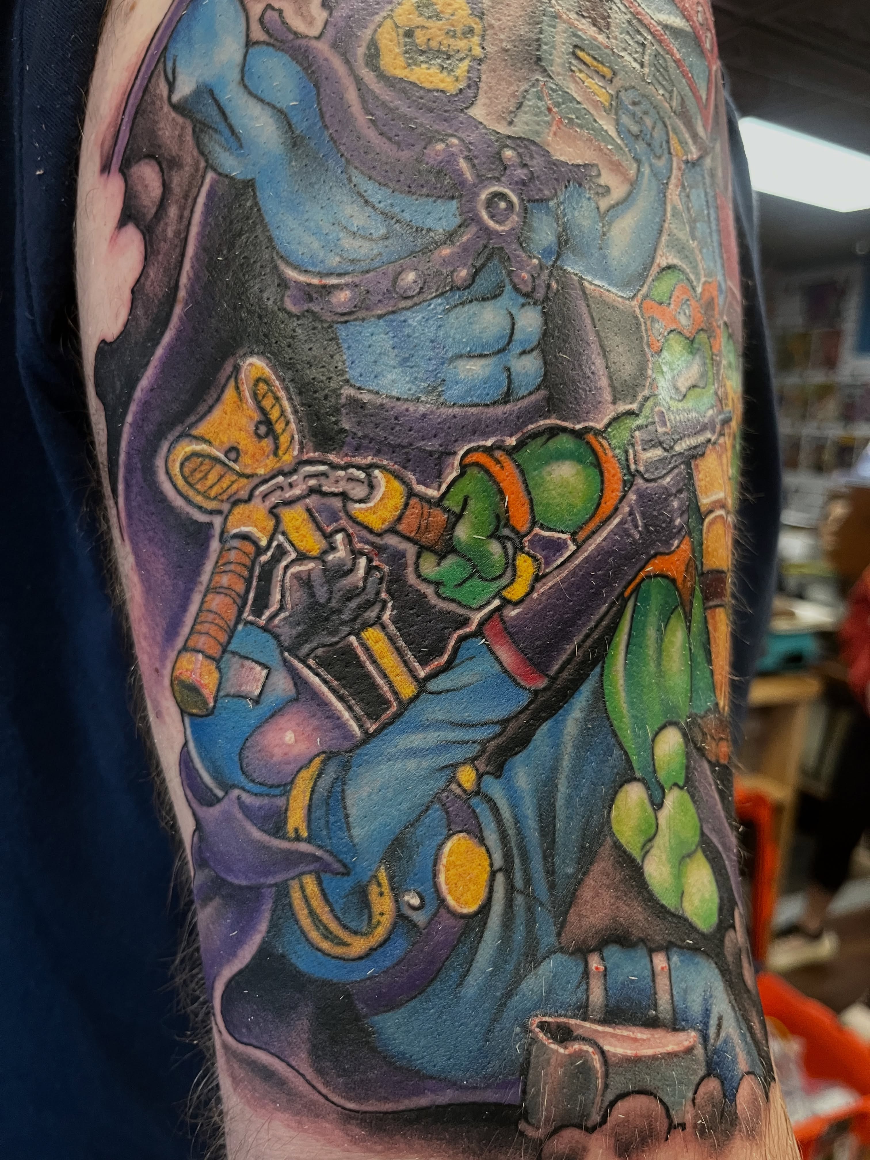 Tattoo by @creepy_jason β dotwork, anime