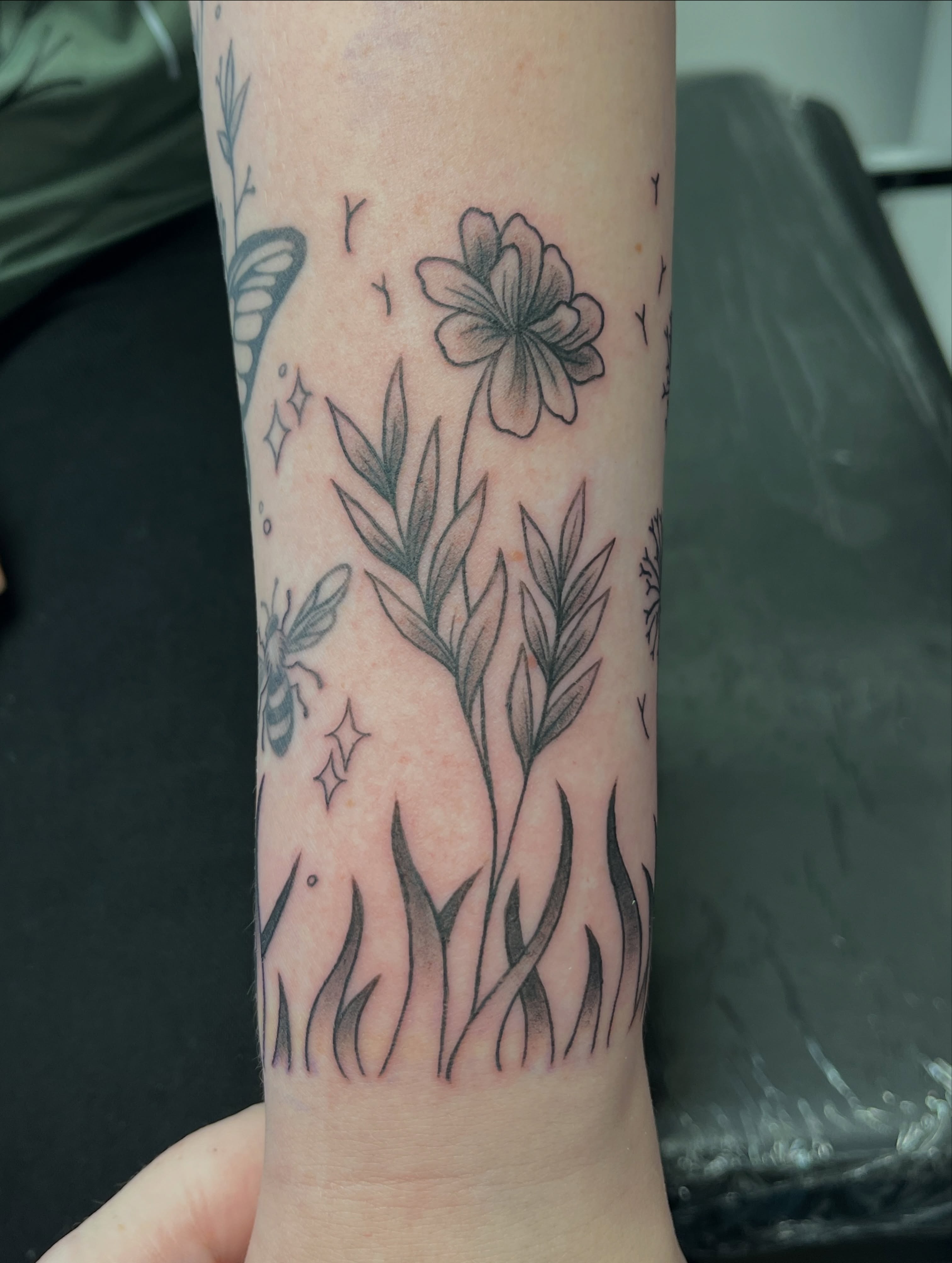 Tattoo by @birdy_tattoos — black_and_grey